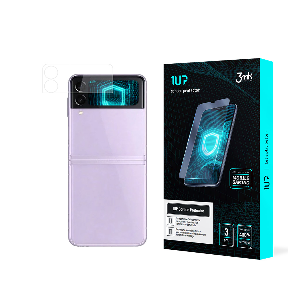 3mk 1UP – tālruņa ekrāna aizsargs modelim Samsung Galaxy Z Flip 3 5G (Front)
