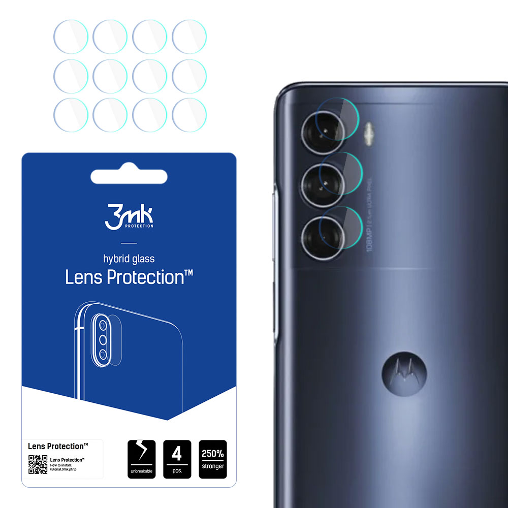 3mk Lens Protection – kameras objektīva aizsargs modelim Motorola Moto G200 5G