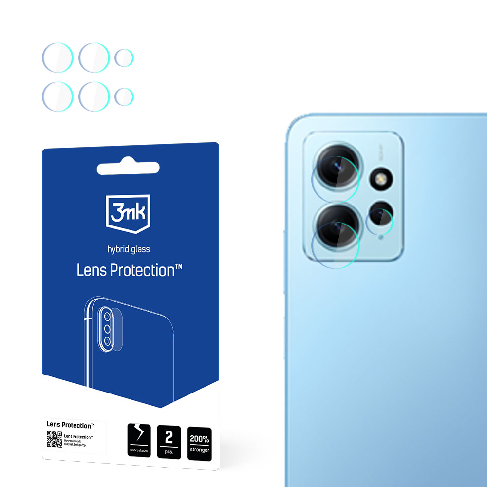 3mk Lens Protection sērijas kameras stikls Xiaomi Redmi Note 12 7H
