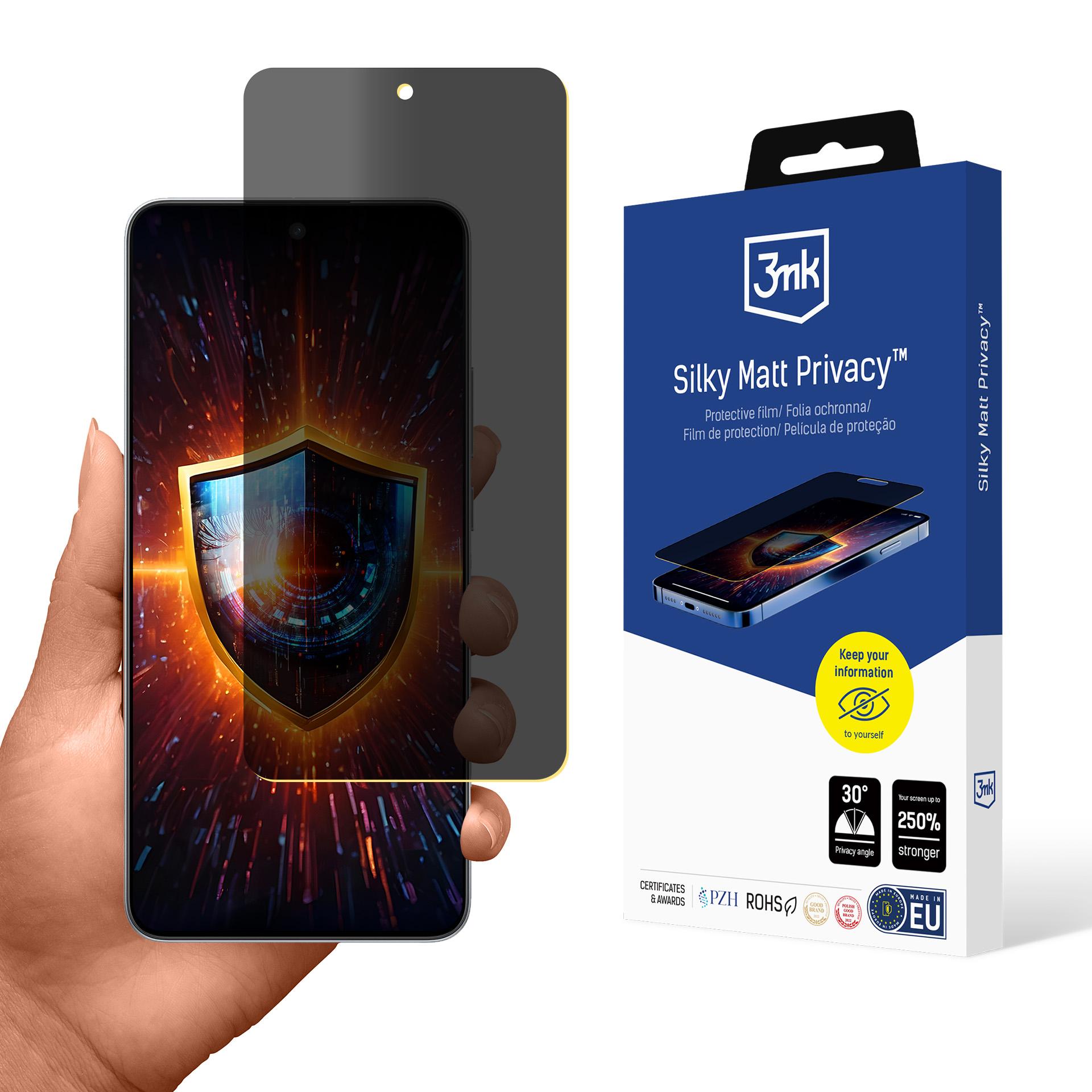 3mk Silky Matt Privacy – privātuma ekrāna aizsargs modelim OnePlus Nord CE5