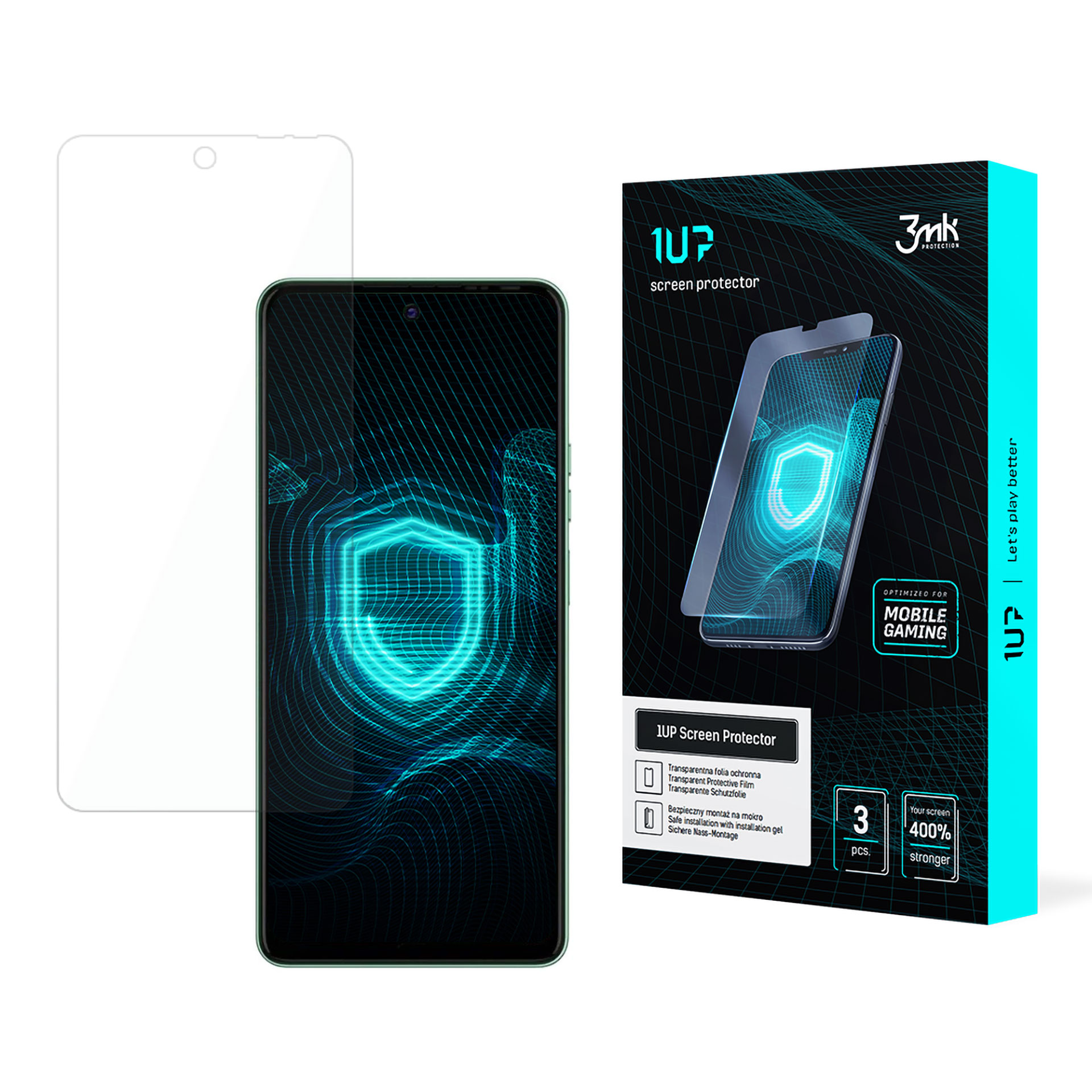 3mk 1UP – tālruņa ekrāna aizsargs modelim Tecno Pova 6 Neo