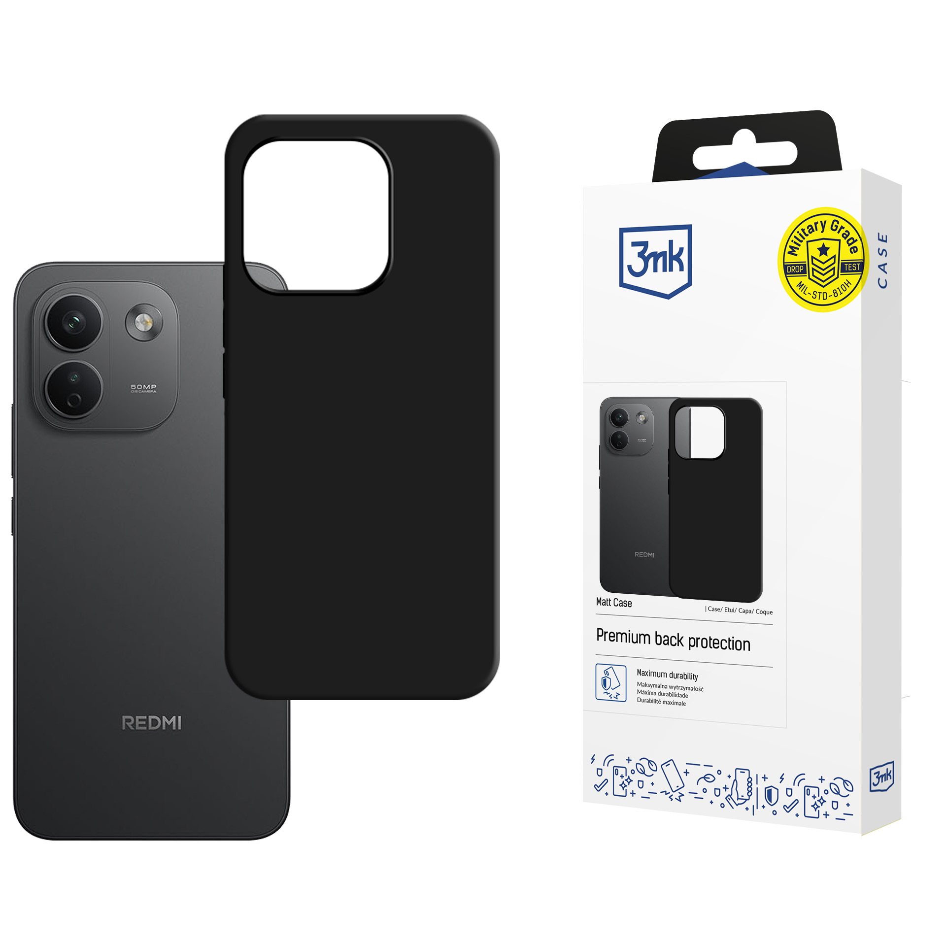 Redmi Note 17 Pro Max 5G / Note 17 Pro+ 5G – 3mk matēts maciņš