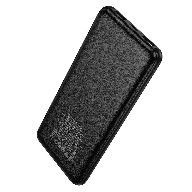Hoco J153 ārējais akumulators, 10000 mAh, 2 A, 10 W, melns