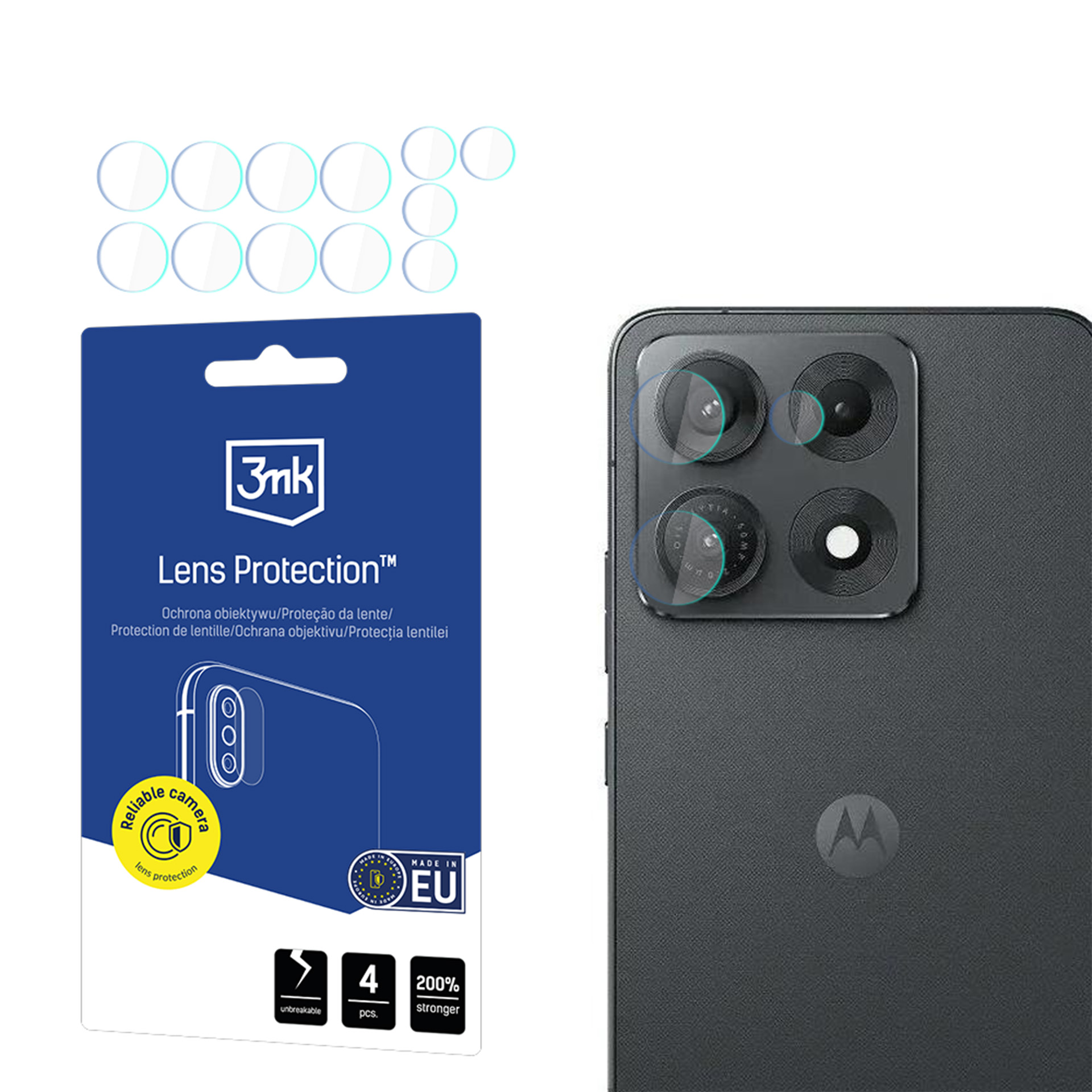 3mk Lens Protection – kameras objektīva aizsargs modelim Motorola Edge 70 Max