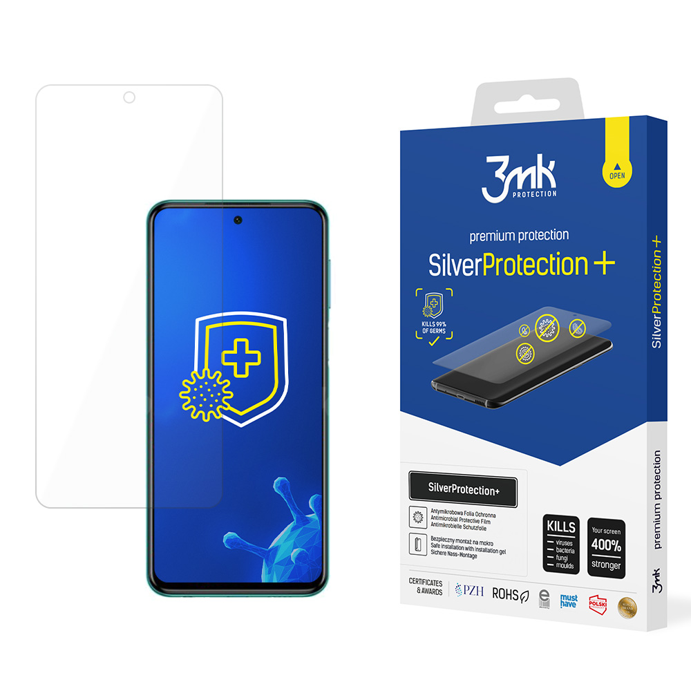 3mk SilverProtection+ – tālruņa ekrāna aizsargs modelim Xiaomi Redmi Note 9S