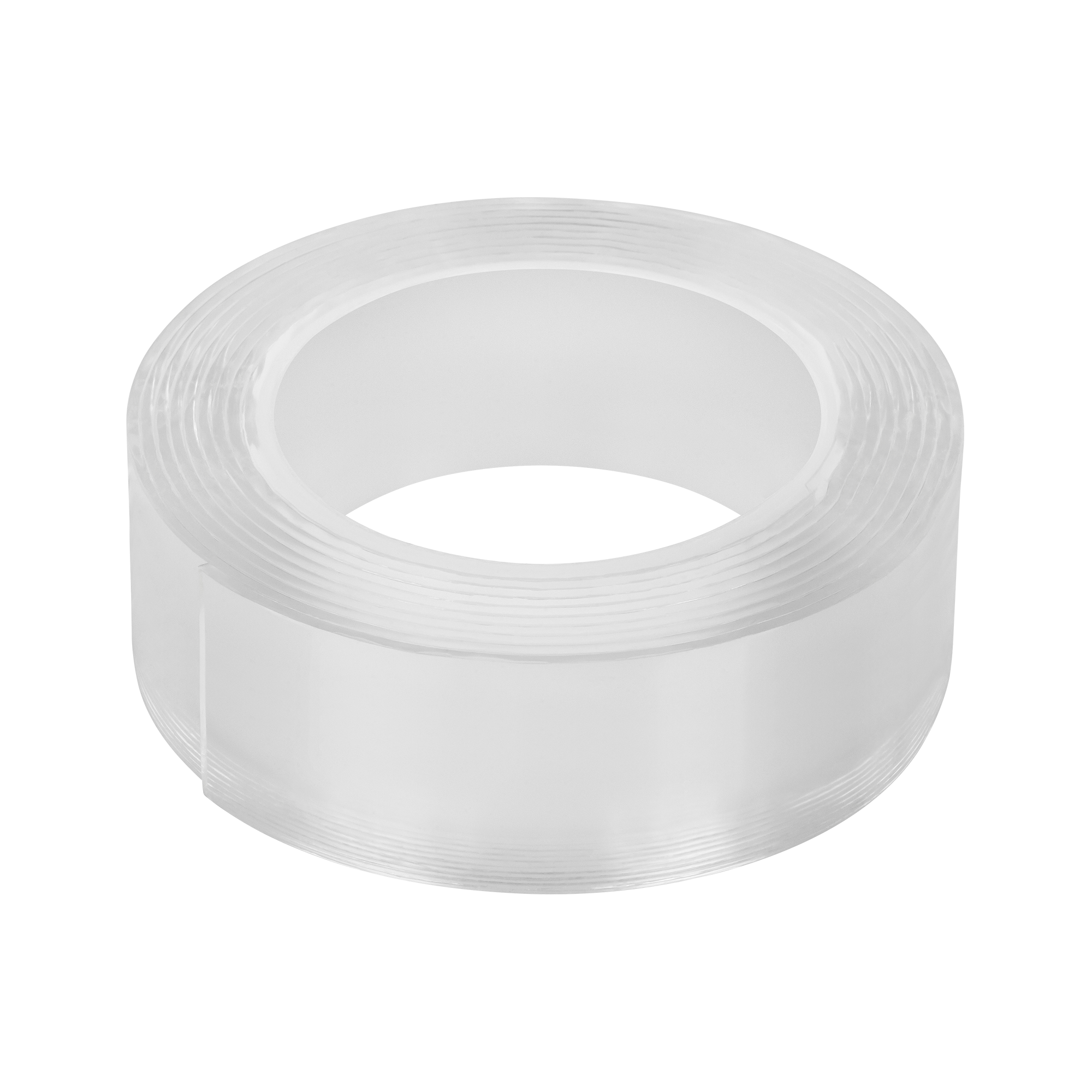 Rebel caurspīdīga divpusēja montāžas lente, 1 mm x 25 mm x 2 m
