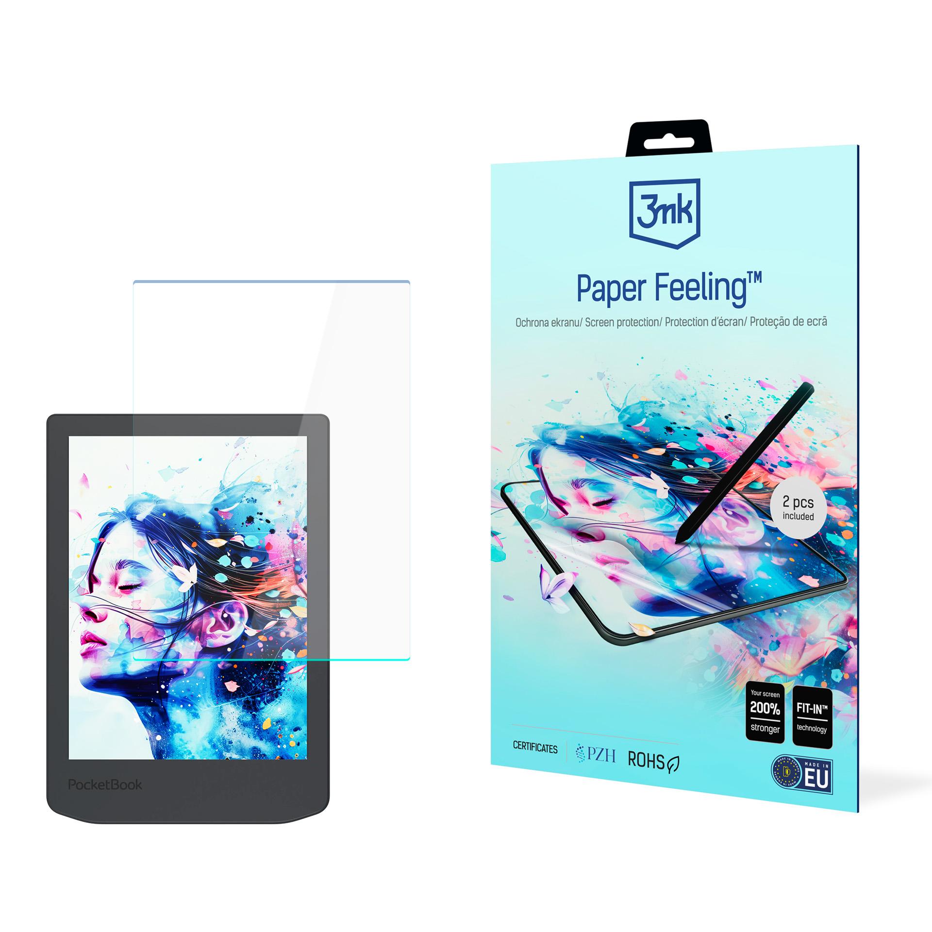 3mk Paper Feeling (līdz 8.3") – planšetdatora ekrāna aizsargs modelim PocketBook Verse Lite (619)
