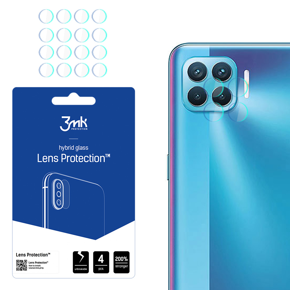 3mk Lens Protection – kameras objektīva aizsargs modelim Oppo Reno 4 Lite