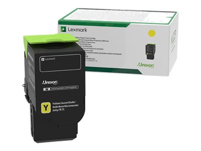 Oriģinālā Lexmark 78C20Y0 atgriešanas programmas tonera kasetne, dzeltena
