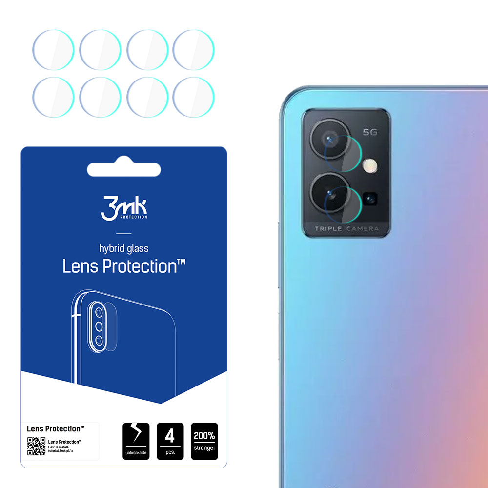 3mk Lens Protection – kameras objektīva aizsargs modelim Vivo Y75 5G