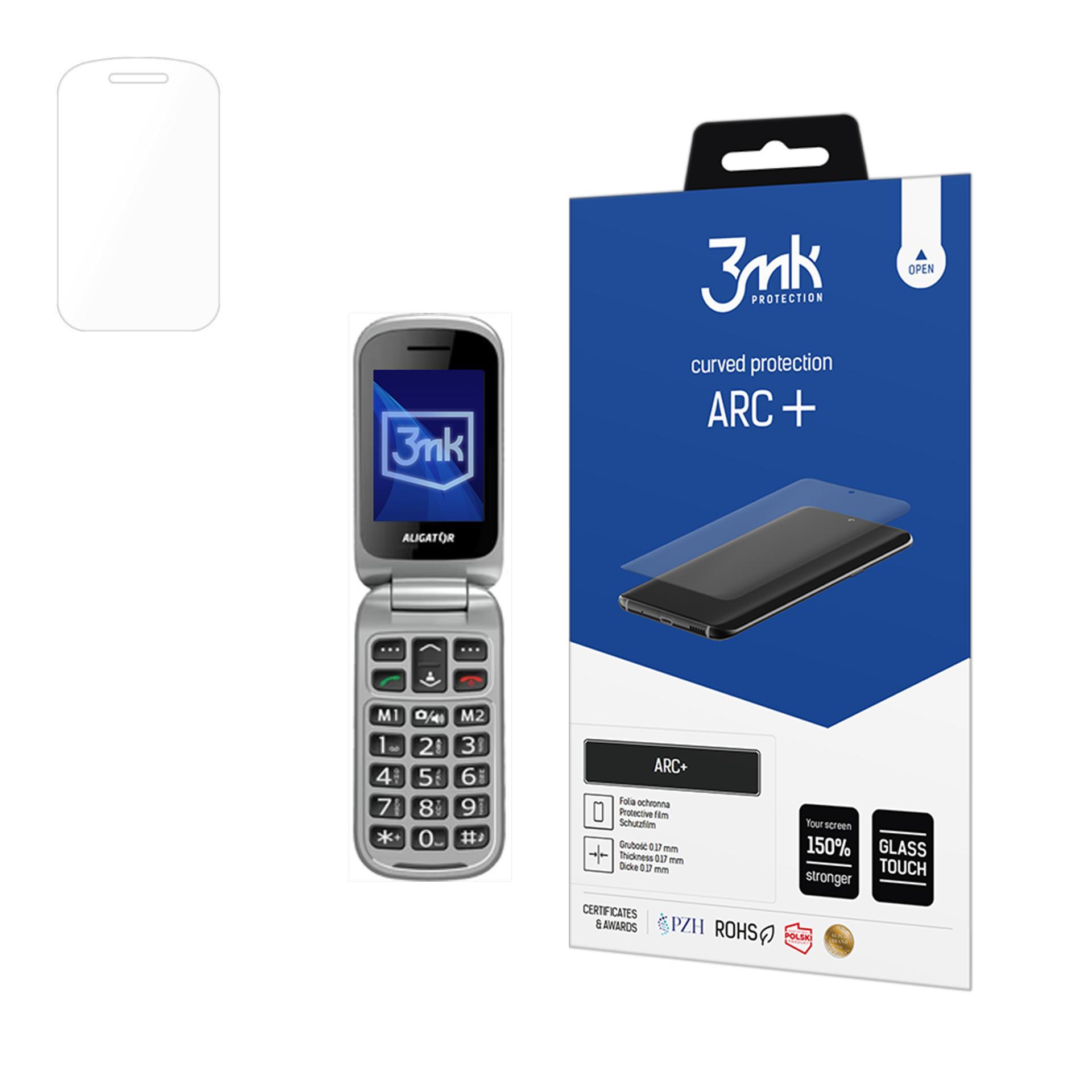 3mk ARC+ – tālruņa ekrāna aizsargs modelim Aligator V650 Senior