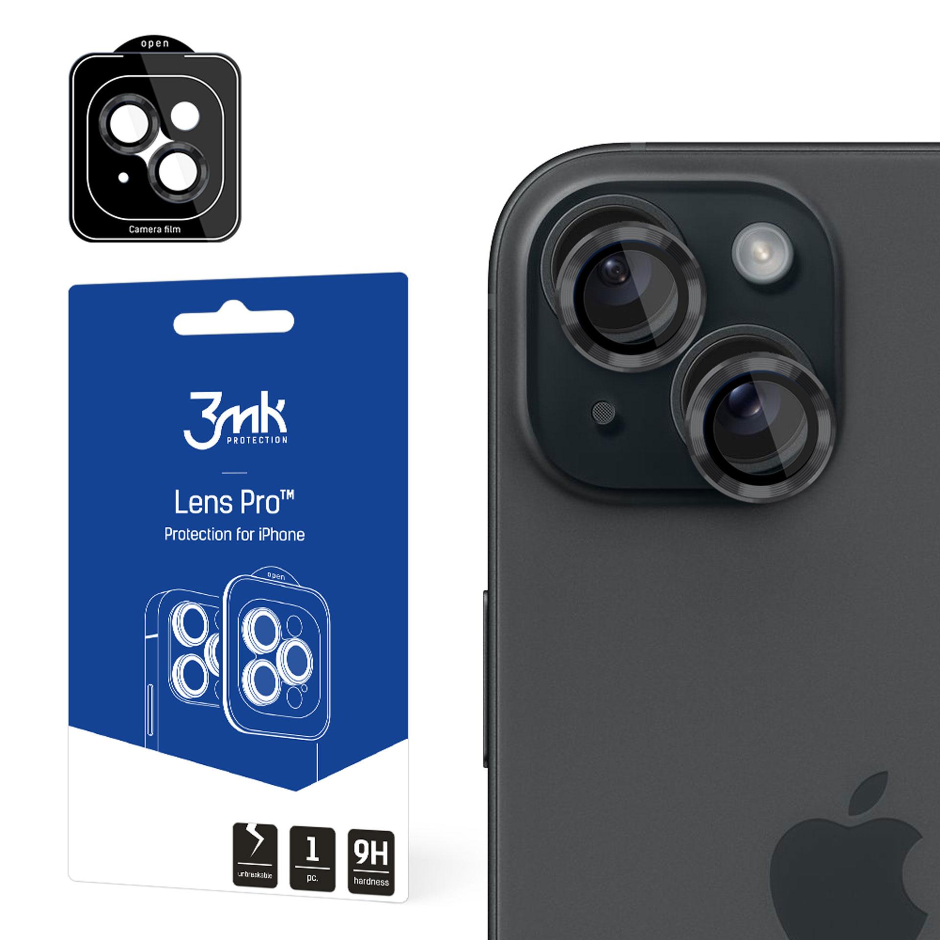 Apple iPhone 15 - 3mk Lēcas aizsardzība Pro grafīts
