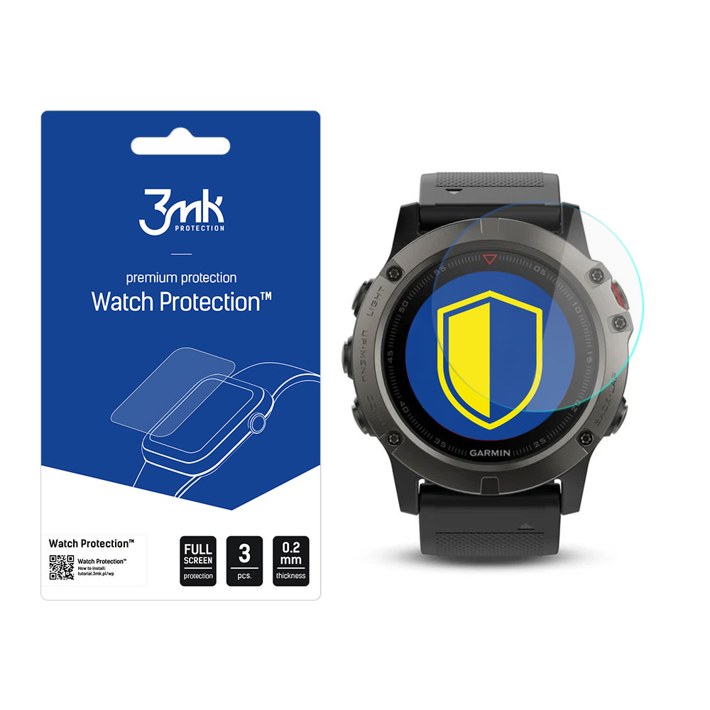 3mk Watch Protection FlexibleGlass – viedpulksteņa ekrāna aizsargs modelim Garmin Fenix 5x 51 mm