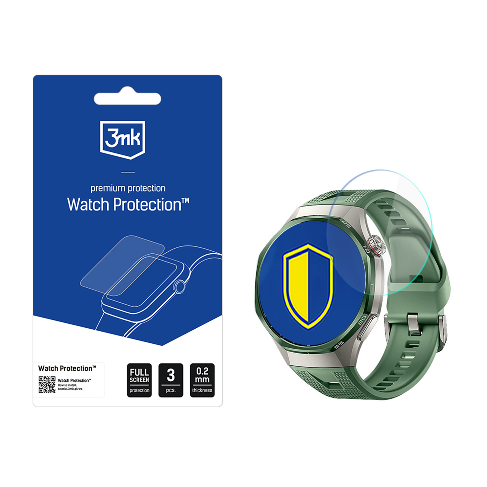 3mk Watch Protection FlexibleGlass – viedpulksteņa ekrāna aizsargs modelim Huawei Watch GT 7 Pro 46mm