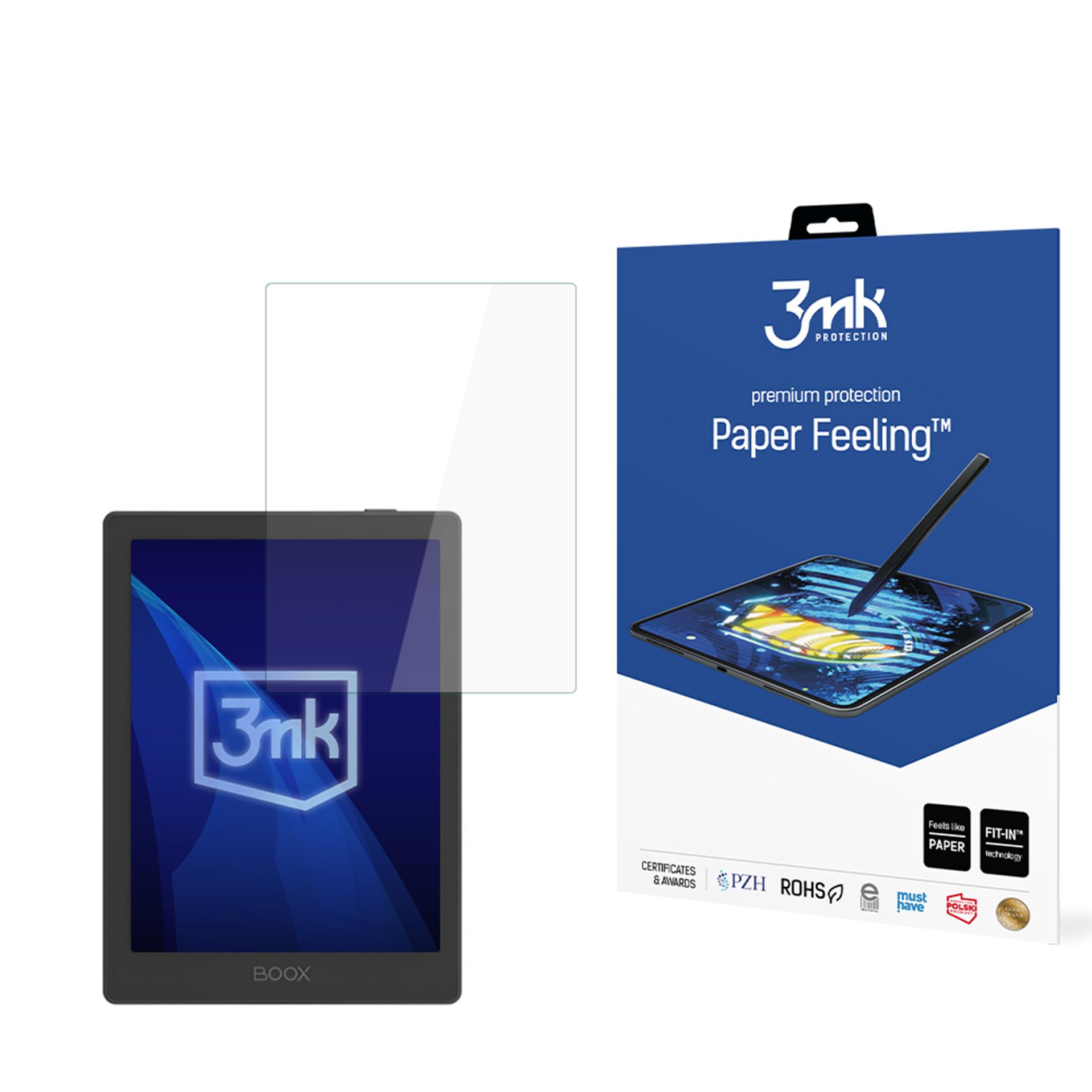 3mk Paper Feeling (līdz 8.3") – planšetdatora ekrāna aizsargs modelim Onyx Boox Poke 5