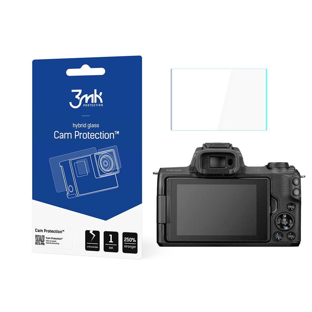 3mk Cam Protection – kameras ekrāna aizsargs modelim Canon EOS M50