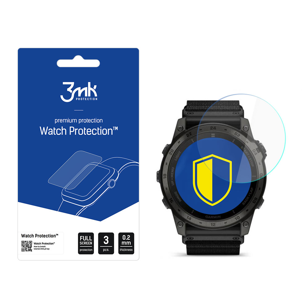 Hibrīdstikls 3mk pulksteņa aizsardzība FlexibleGlass Garmin Tactix 7