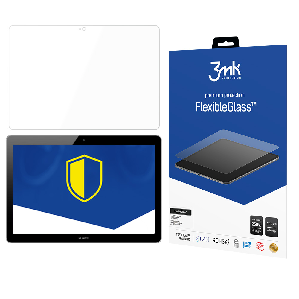 3mk FlexibleGlass (līdz 11") – planšetdatora ekrāna aizsargs modelim Huawei MediaPad T3 10"