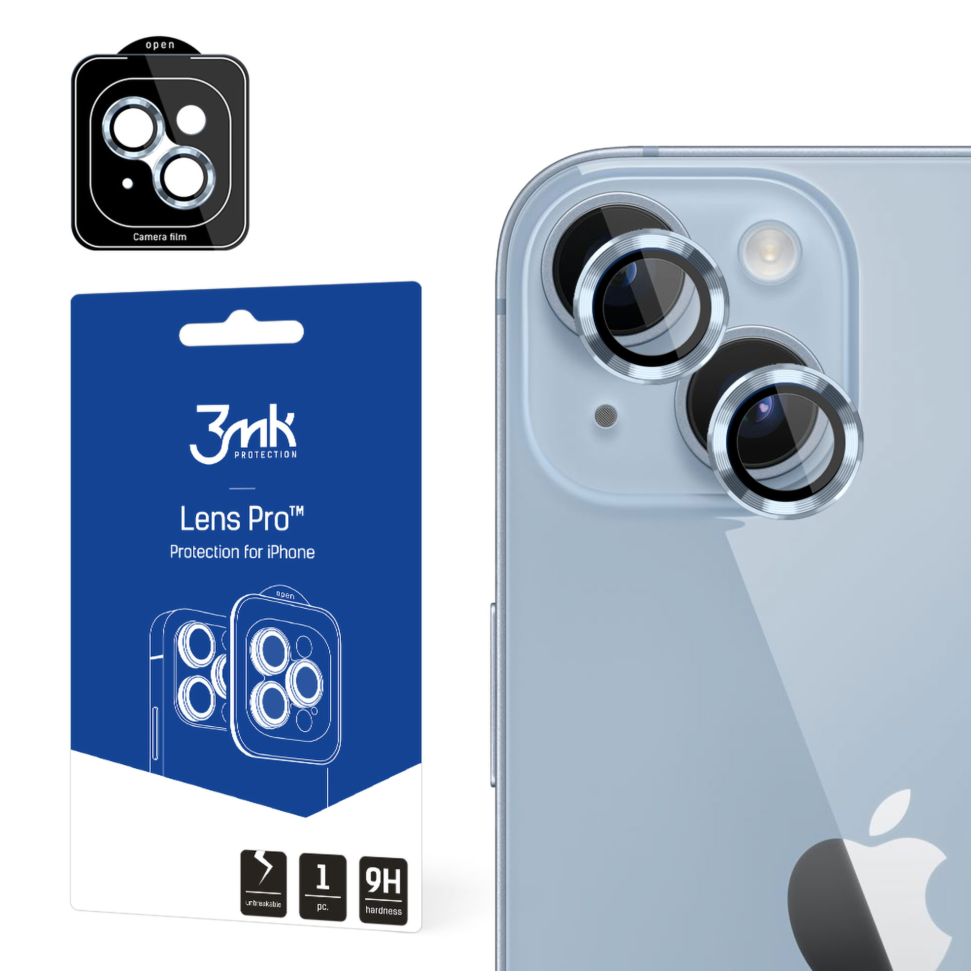 3mk Lens Protection Pro kameras aizsargs iPhone 14 Plus - zils