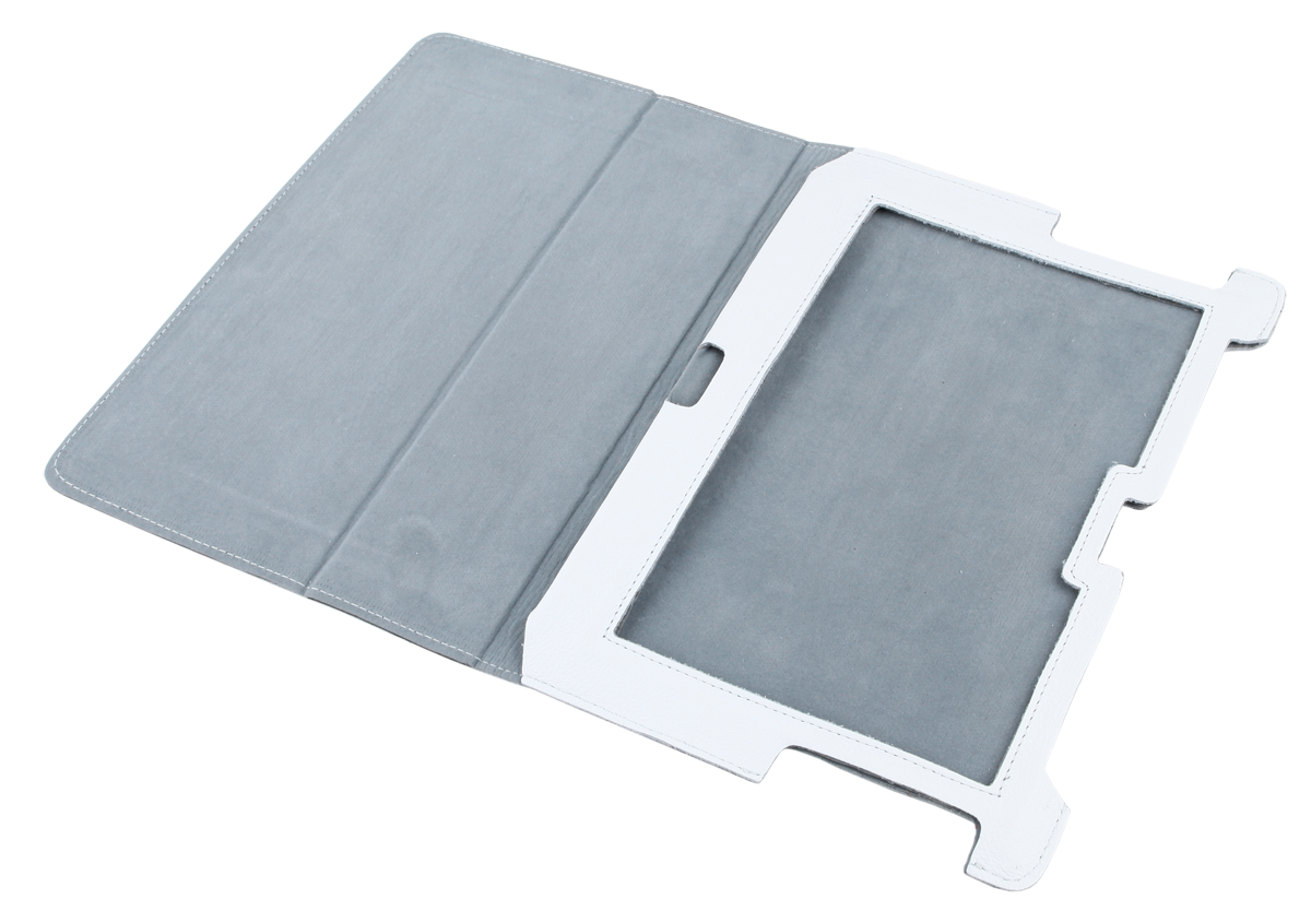 Dabīgās ādas maciņš Samsung Galaxy Tab P5100, balts