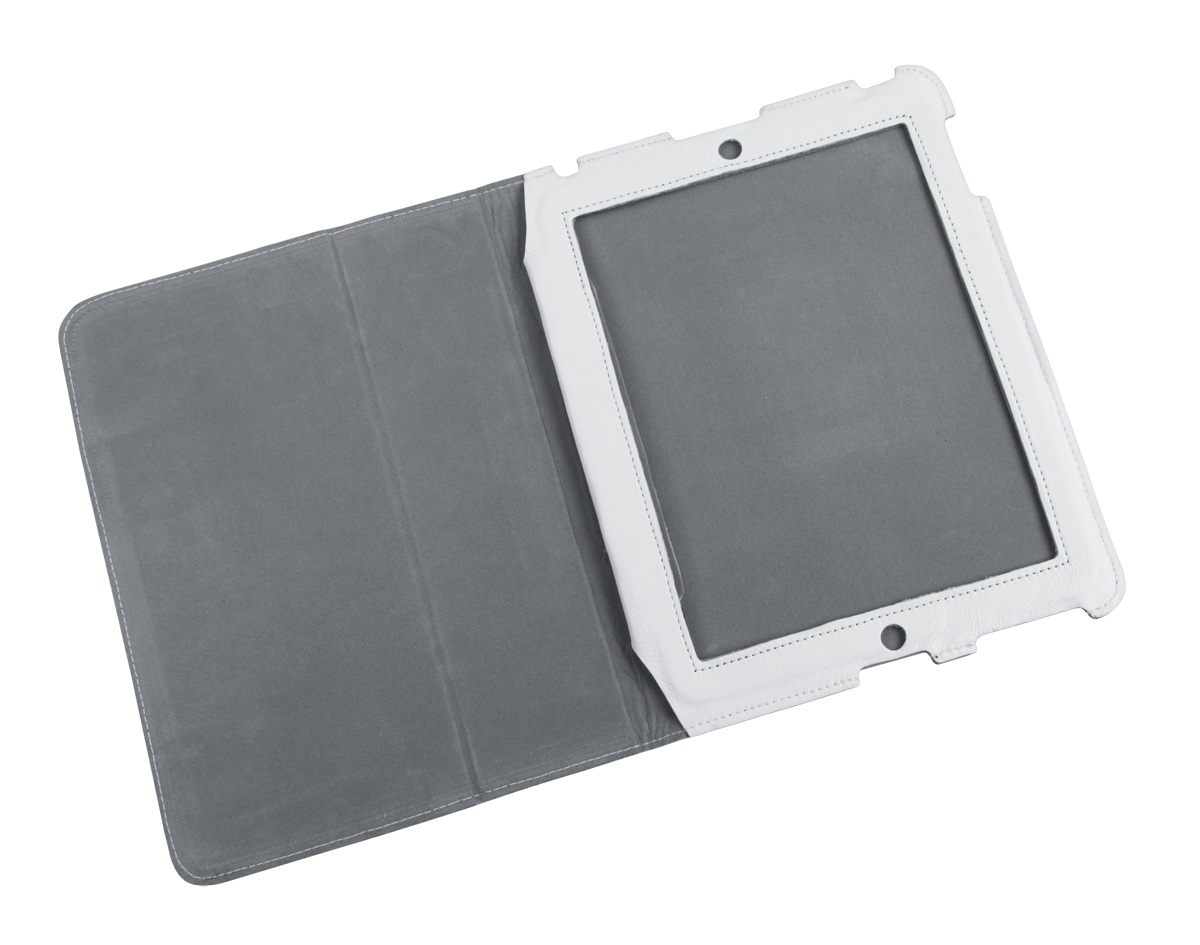 Ādas maciņš Apple iPad 3, balts