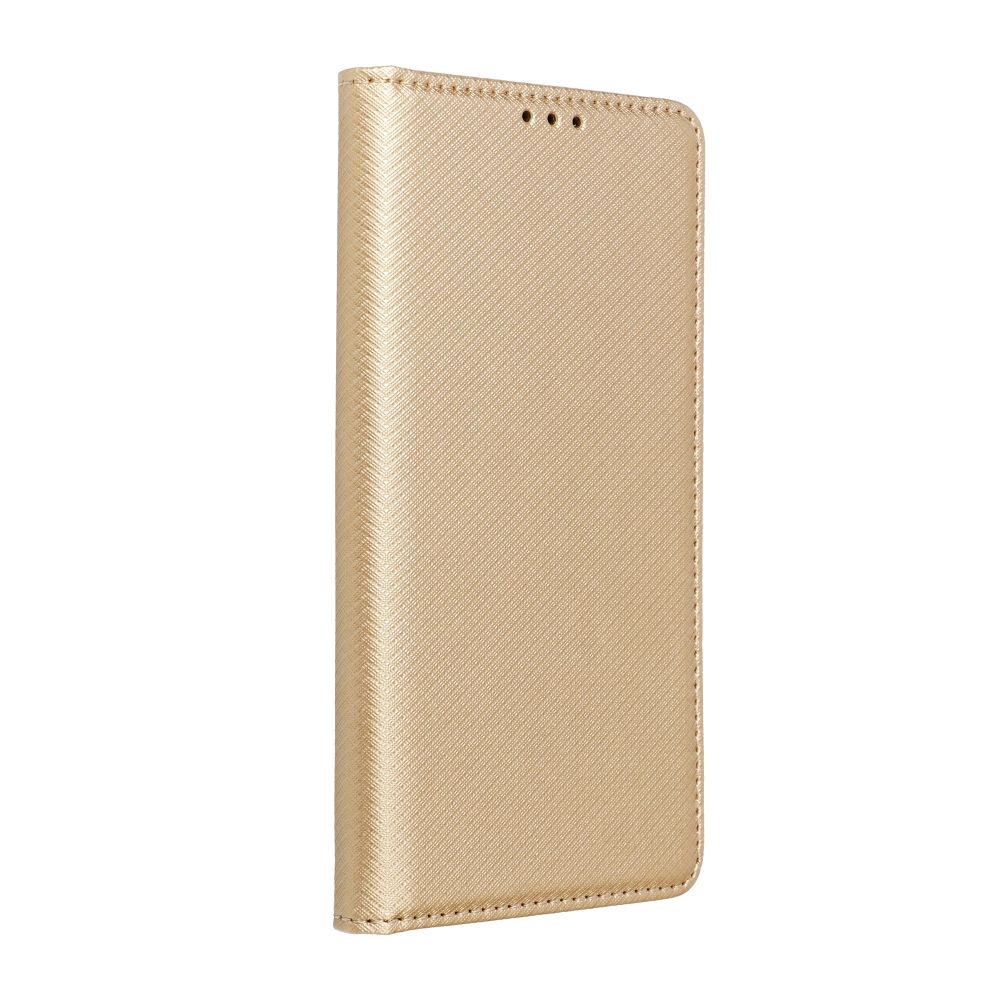 Zelta krāsas Smart Case Book grāmatiņas tipa vāciņš Motorola Moto G17 Power tālrunim