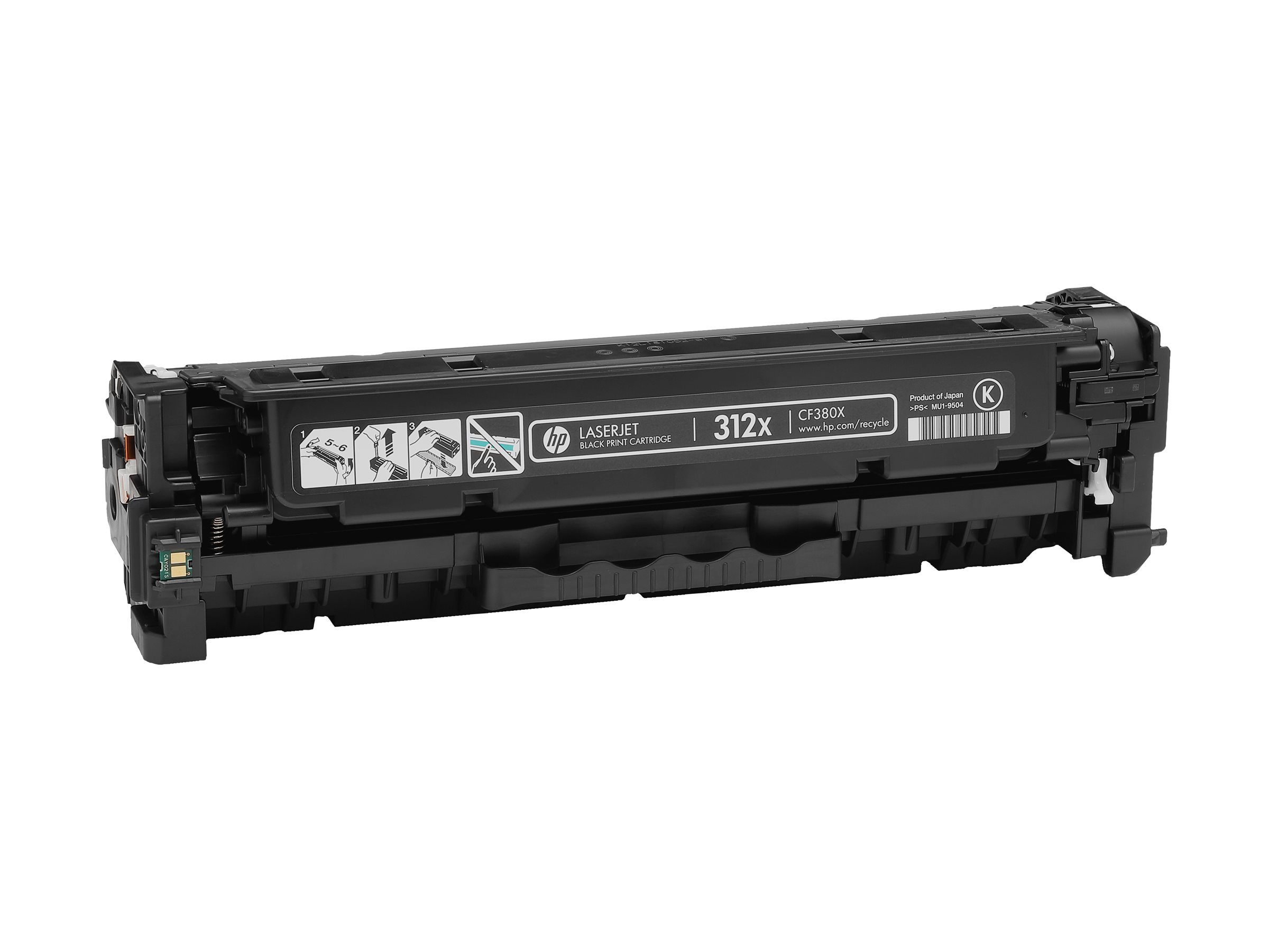 Oriģinālā HP 312X LaserJet tonera kasetne (CF380X), melna, lielas ietilpības, paredzēta LaserJet Pro 400 MFP M476, 4,400 lappušu