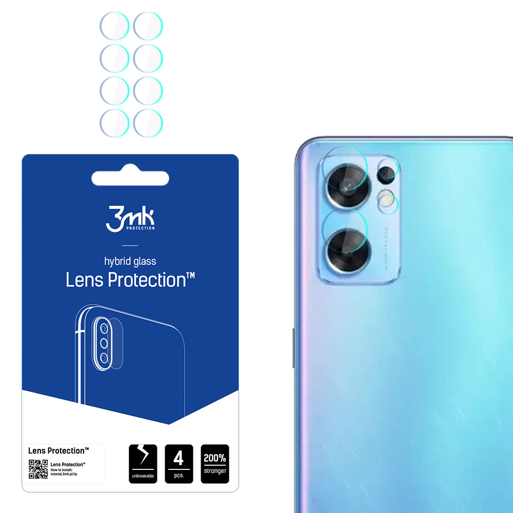 3mk Lens Protection – kameras objektīva aizsargs modelim Oppo Reno 7 SE 5G
