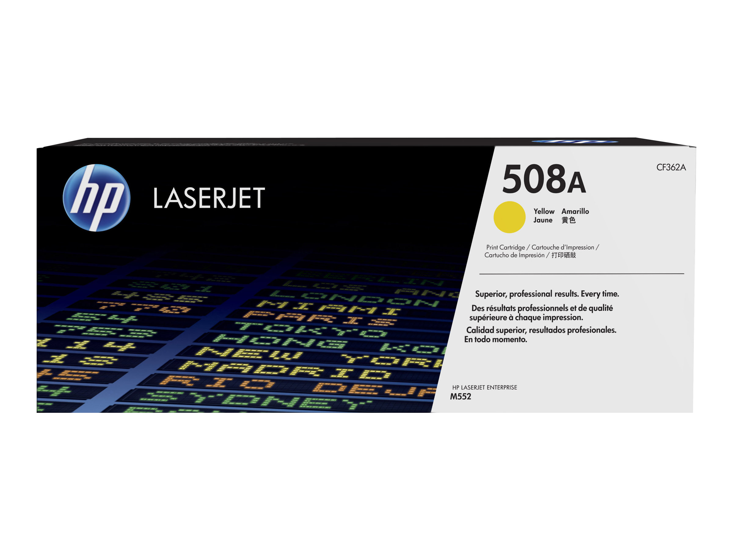 Oriģinālā HP 508A LaserJet tonera kasetne (CF362A), dzeltena