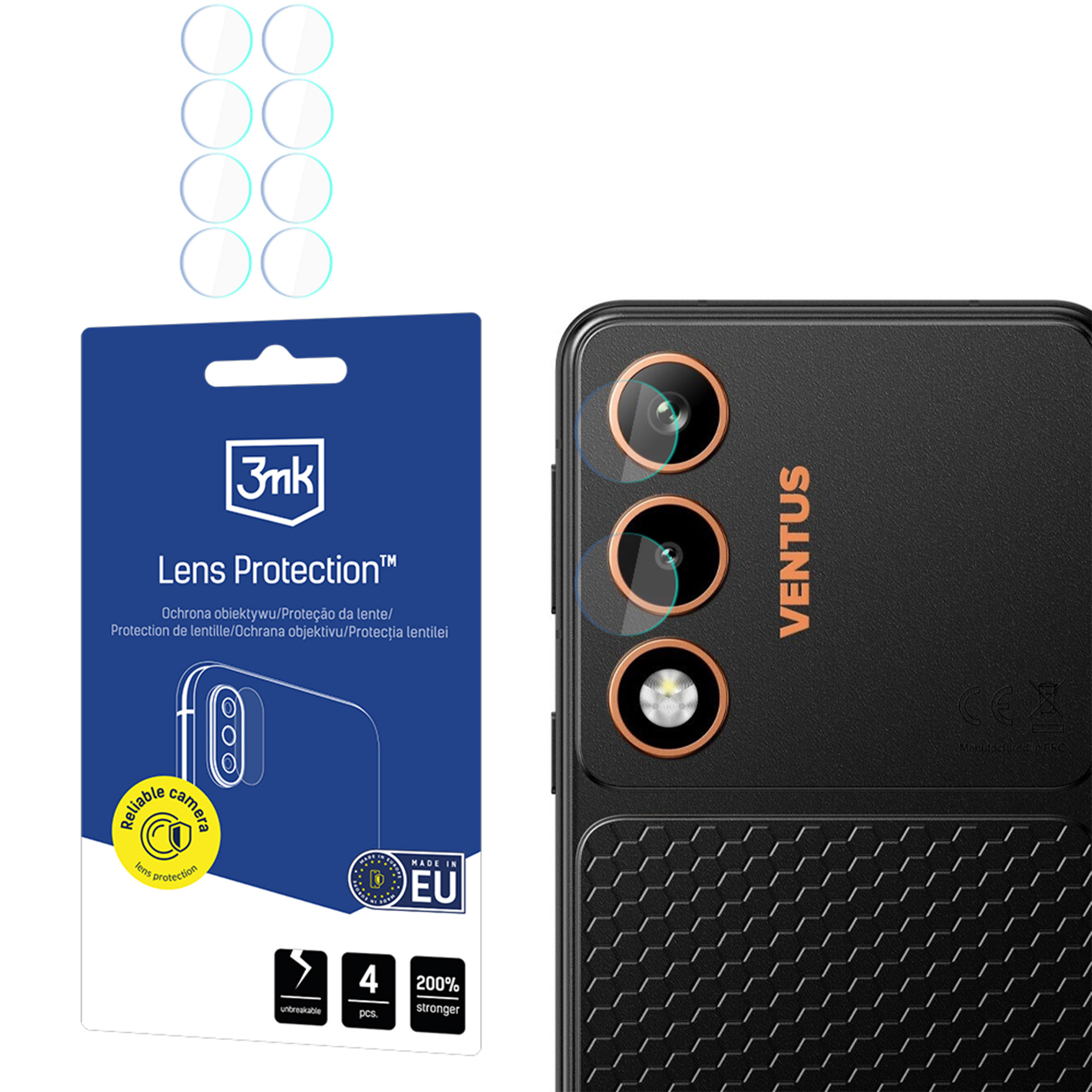 3mk Lens Protection – kameras objektīva aizsargs modelim Hammer Ventus 5G