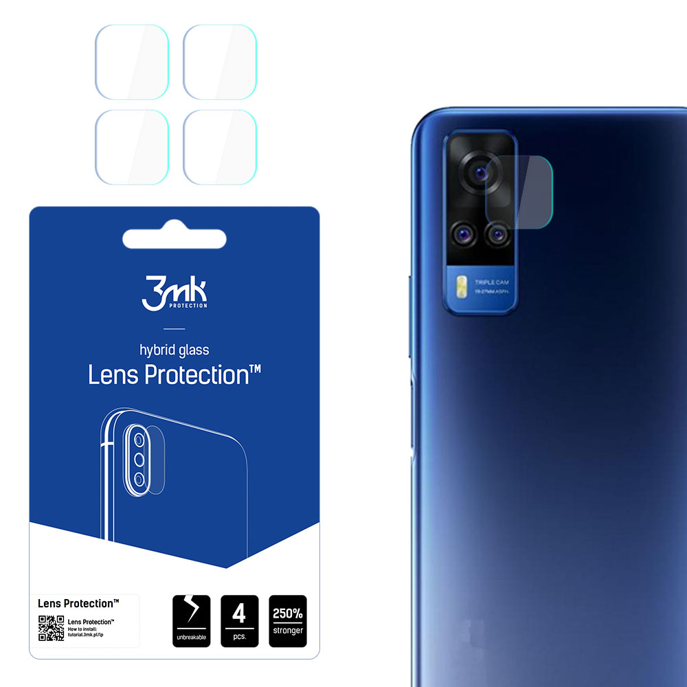 3mk Lens Protection – kameras objektīva aizsargs modelim Vivo Y51 2020