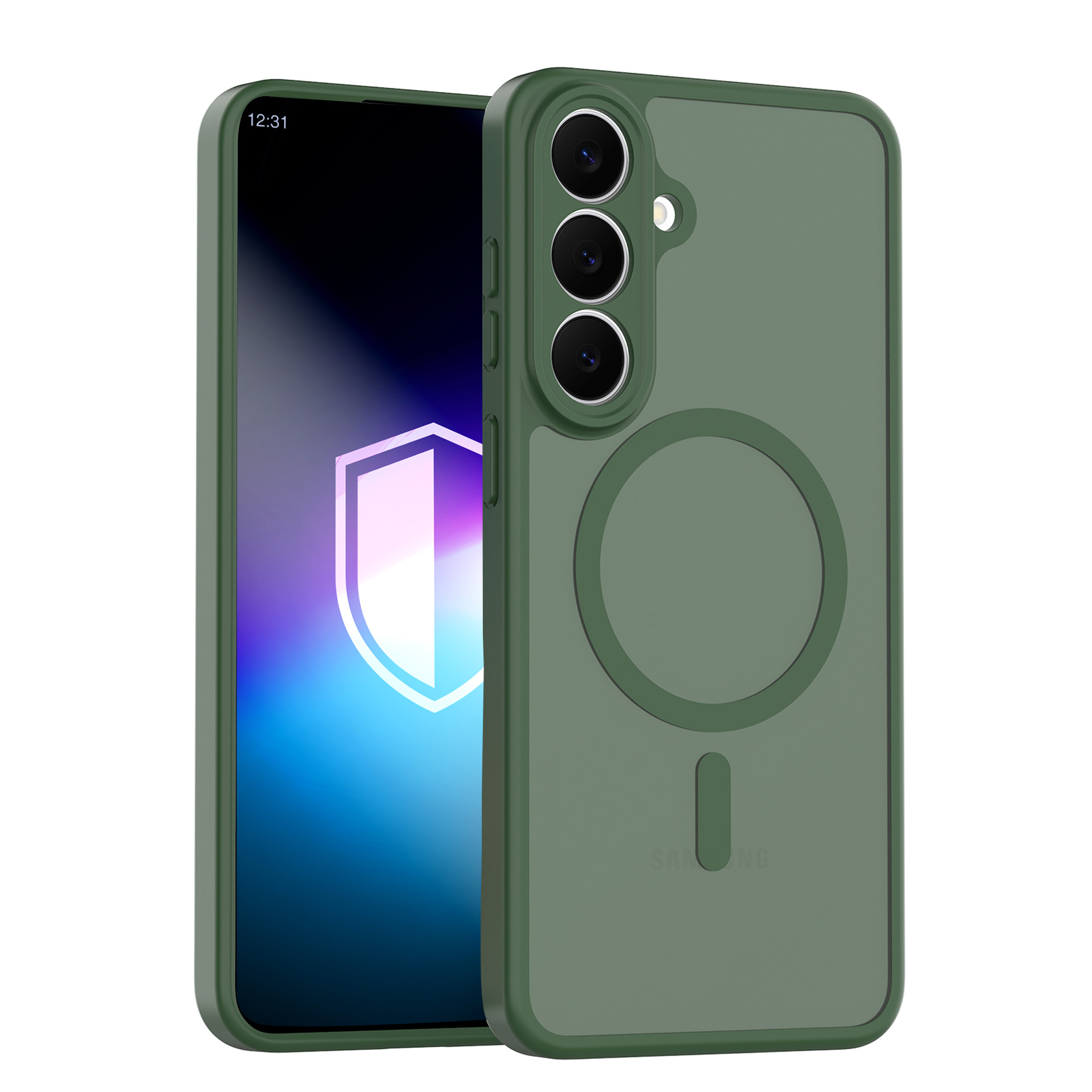 3mk Misty MagCase zaļš – tālruņa vāciņš modelim Samsung Galaxy S26 FE