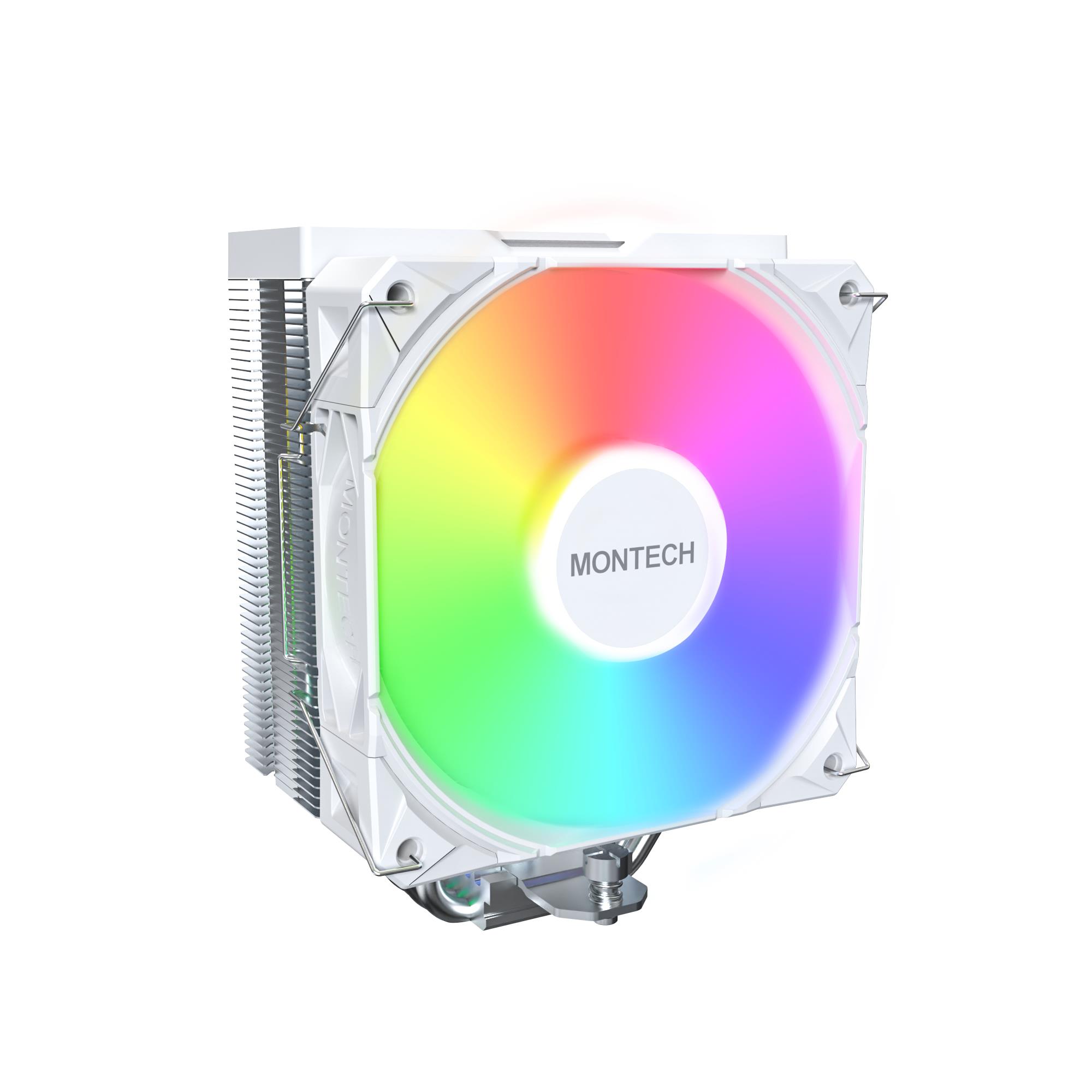 Montech NX400 ARGB (W) universāls procesora dzesētājs, balts