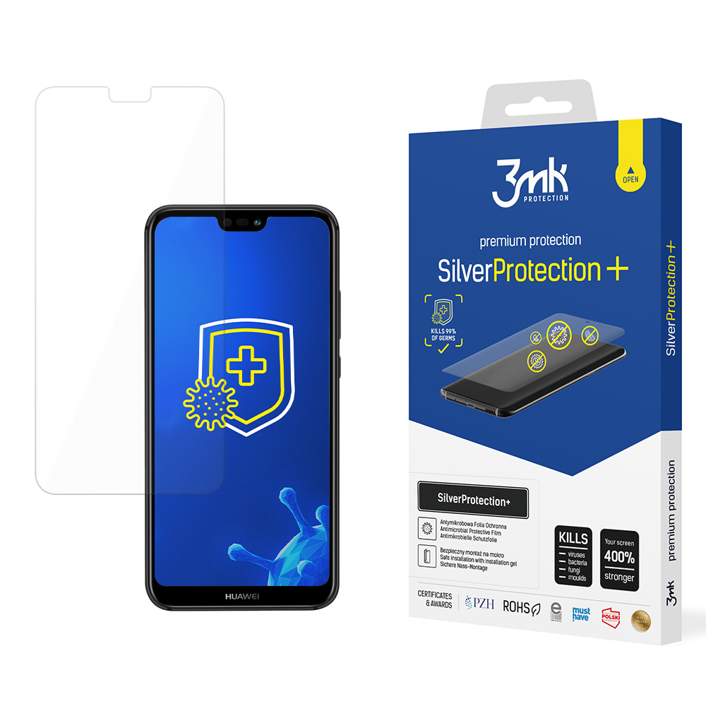 3mk SilverProtection+ – tālruņa ekrāna aizsargs modelim Huawei P20 Lite