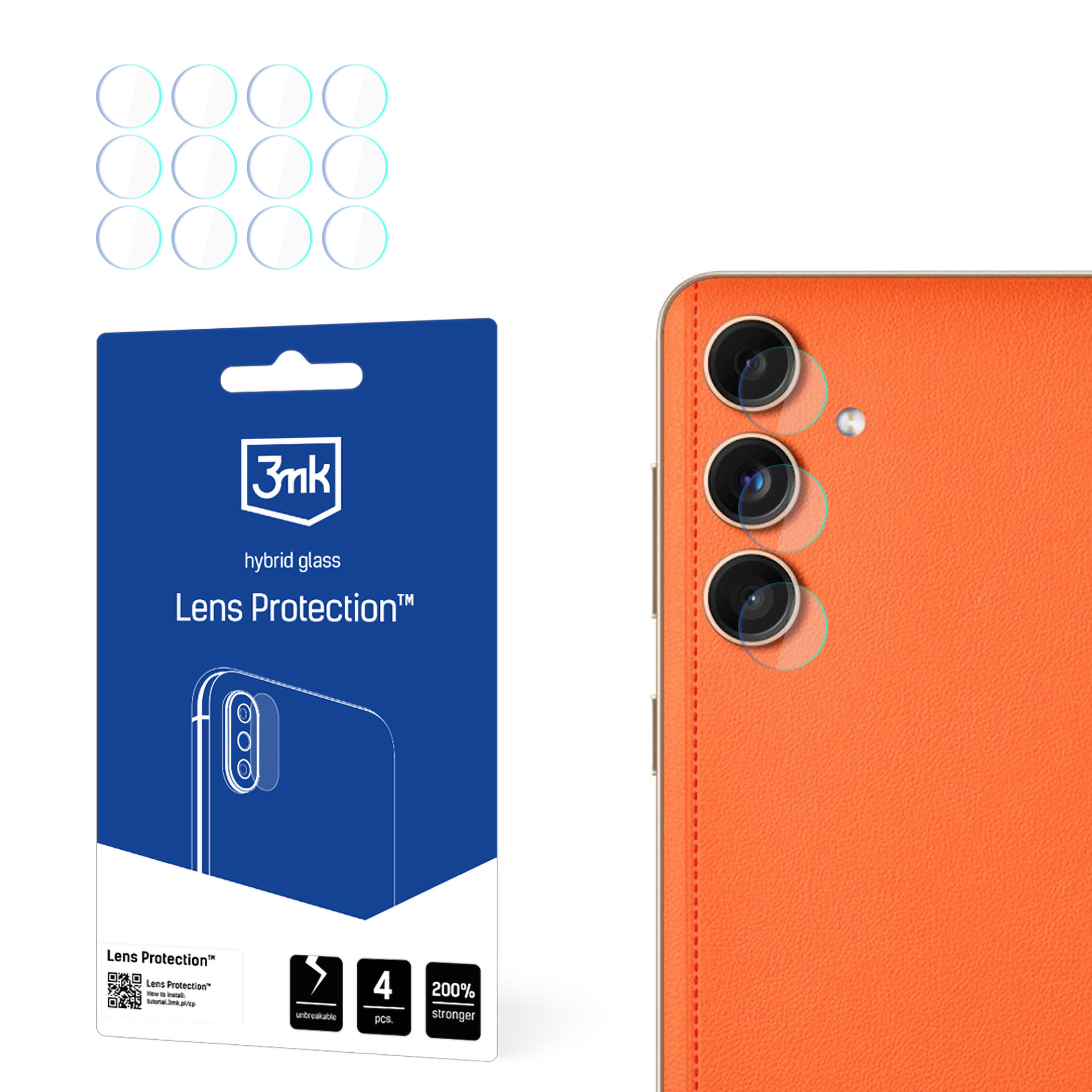 3mk Lens Protection – kameras objektīva aizsargs modelim Samsung Galaxy C55