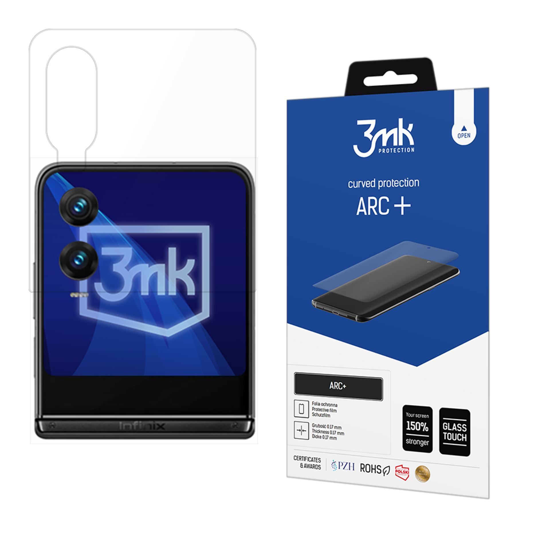 3mk ARC+ – tālruņa ekrāna aizsargs modelim Infinix Zero Flip (front)