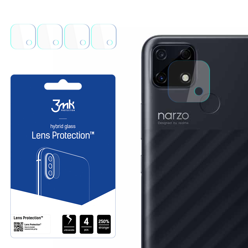 3mk Lens Protection – kameras objektīva aizsargs modelim Realme Narzo 30A