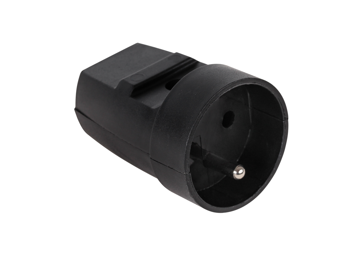 G-10-2 ligzda ar zemējumu, melna