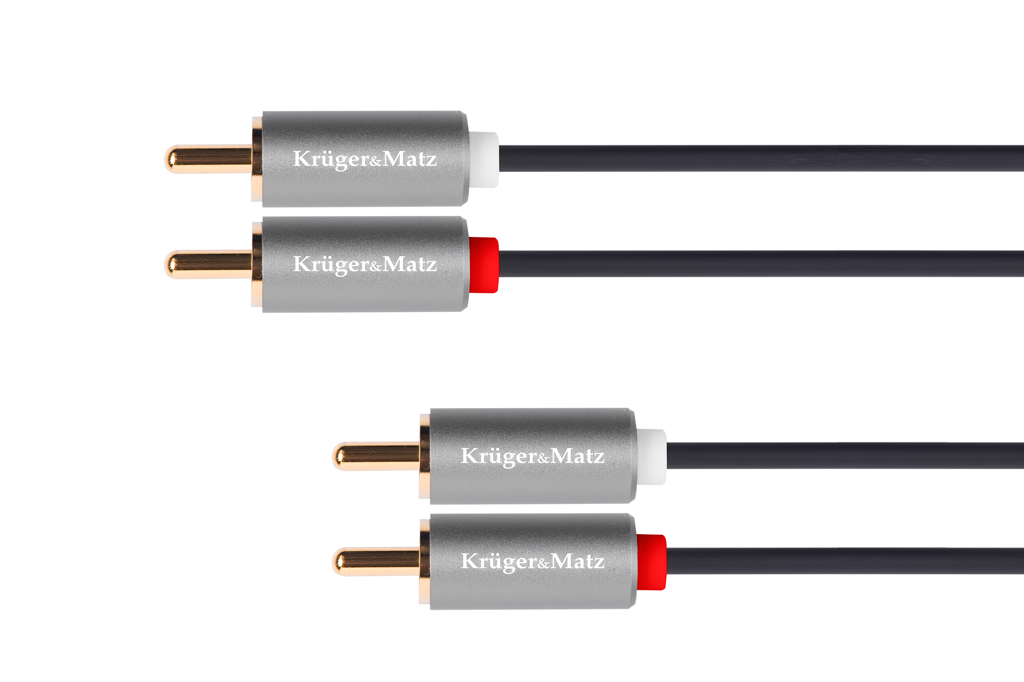 Kruger&Matz Basic 2RCA–2RCA kabelis, 10 m
