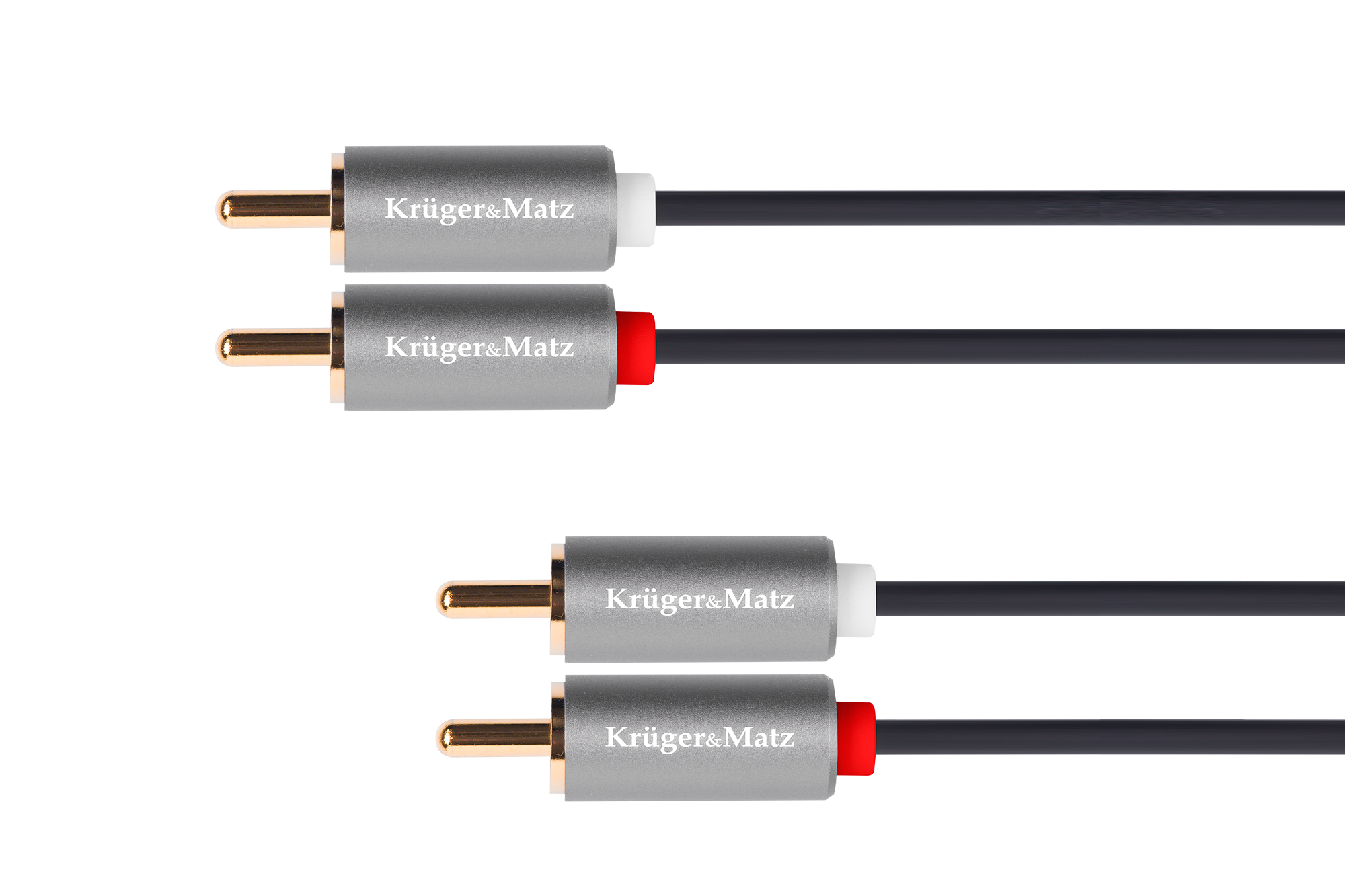 Kruger&Matz Basic 2RCA–2RCA kabelis, 5 m