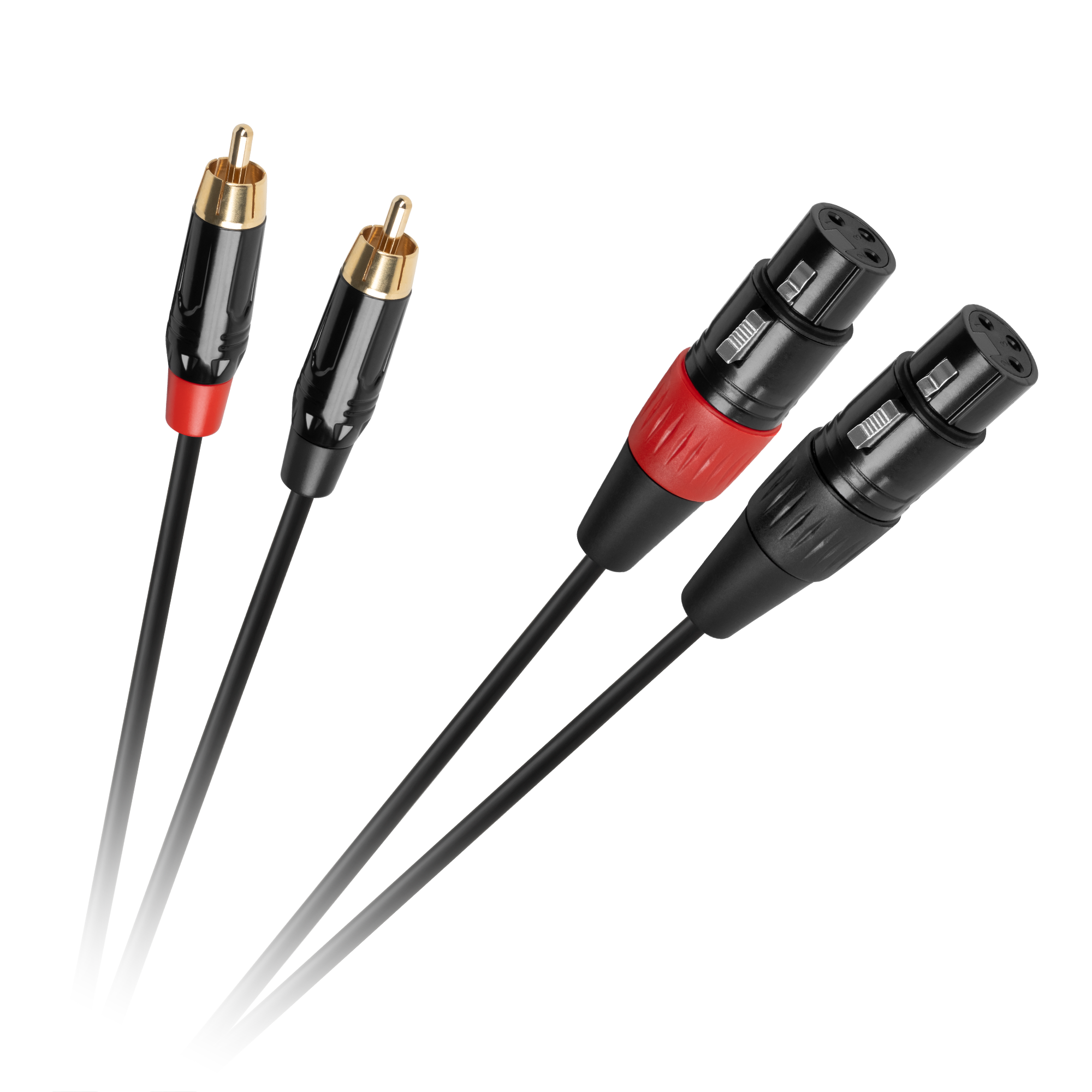 Cabletech XLR–2 RCA savienojuma kabelis, 1 m