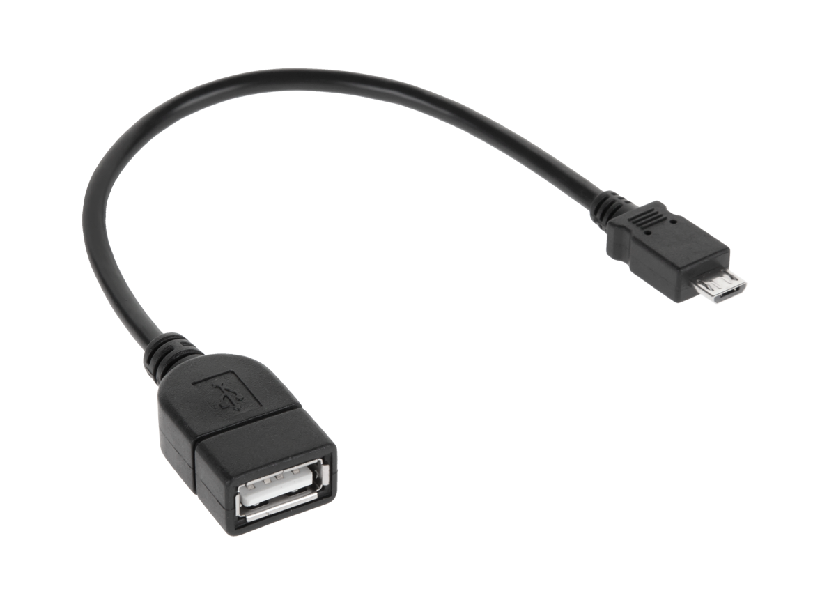 USB-A ligzdas–micro-USB spraudņa kabelis, 20 cm