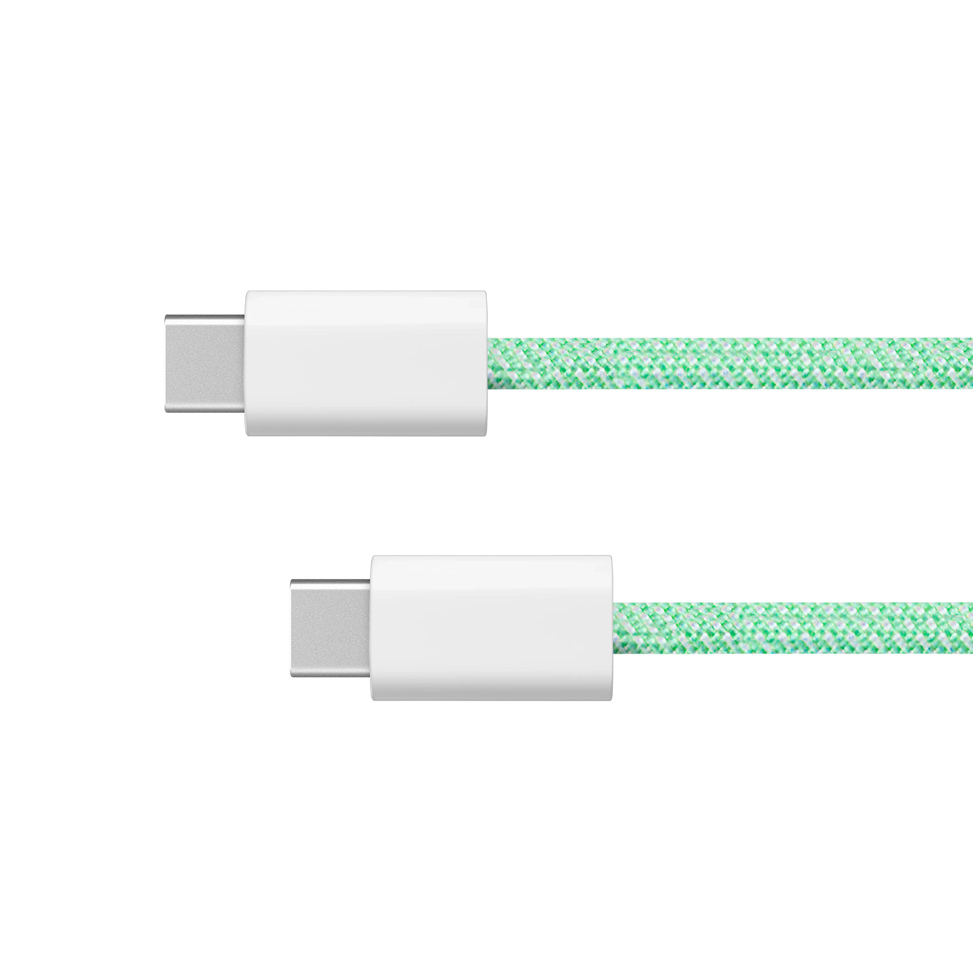 Krüger&Matz Basic USB-C–USB-C kabelis, 100 W, 1 m, zaļš
