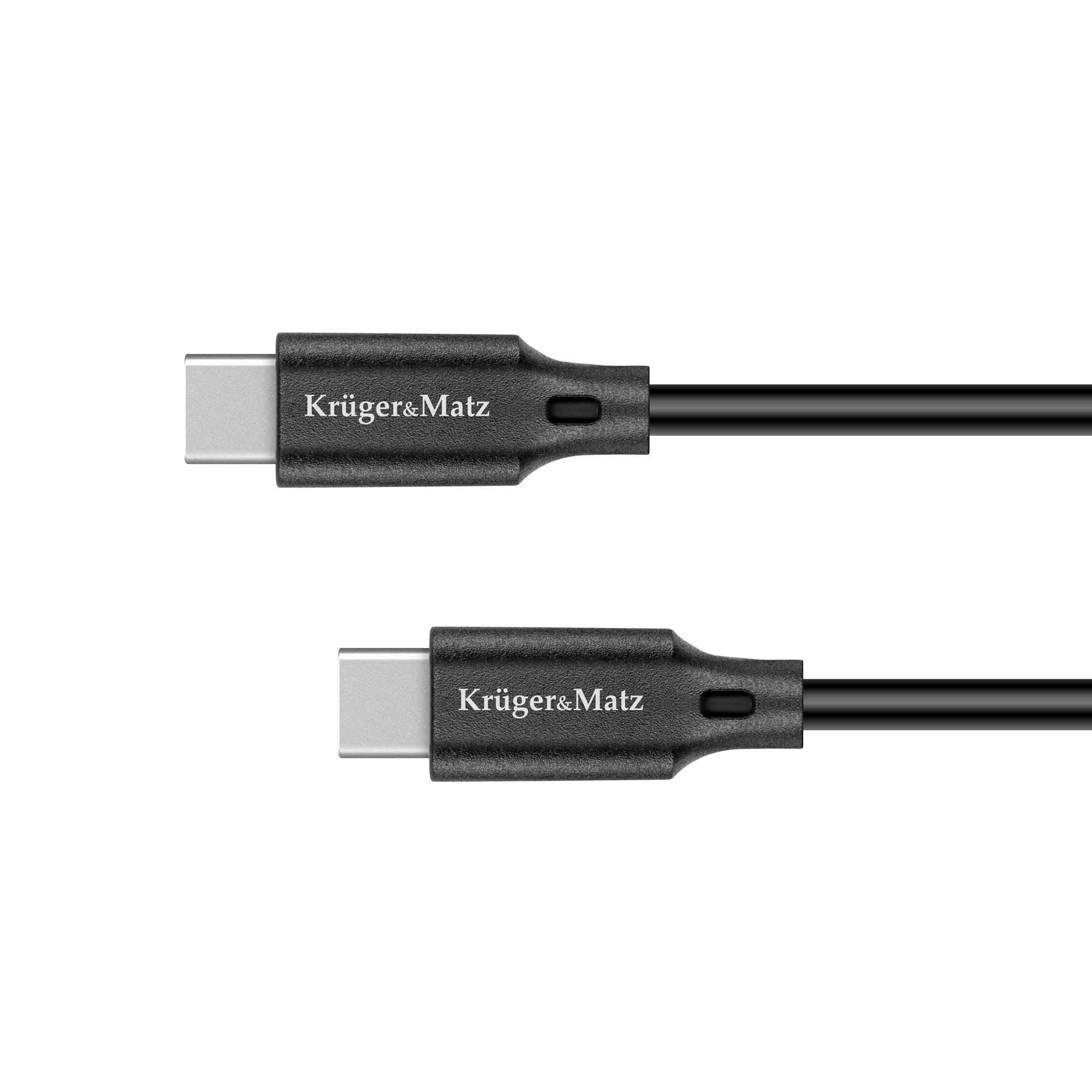 Kruger&Matz Basic USB-C–USB-C kabelis, 100 W, 2,5 m
