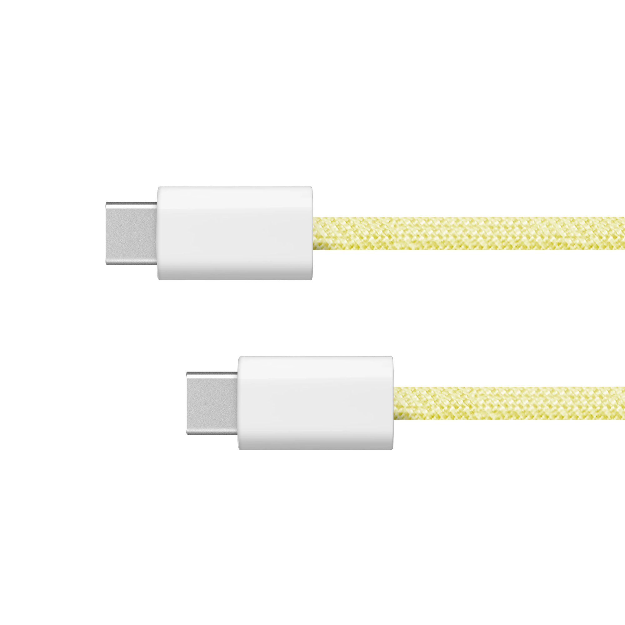 Krüger&Matz Basic USB-C–USB-C kabelis, 60 W, 1 m, dzeltens
