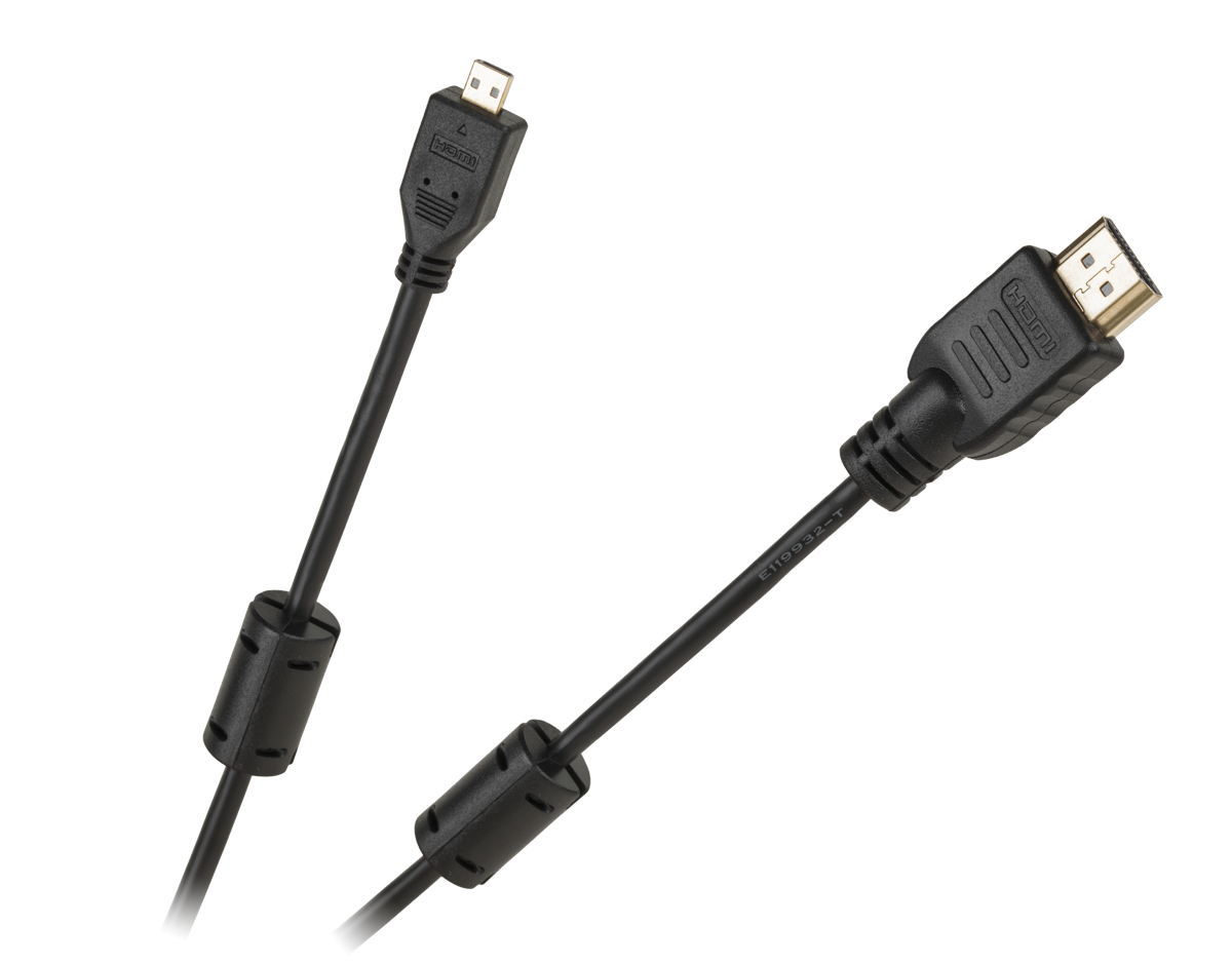 Cabletech Economic HDMI A tipa spraudņa–Micro HDMI D tipa spraudņa kabelis