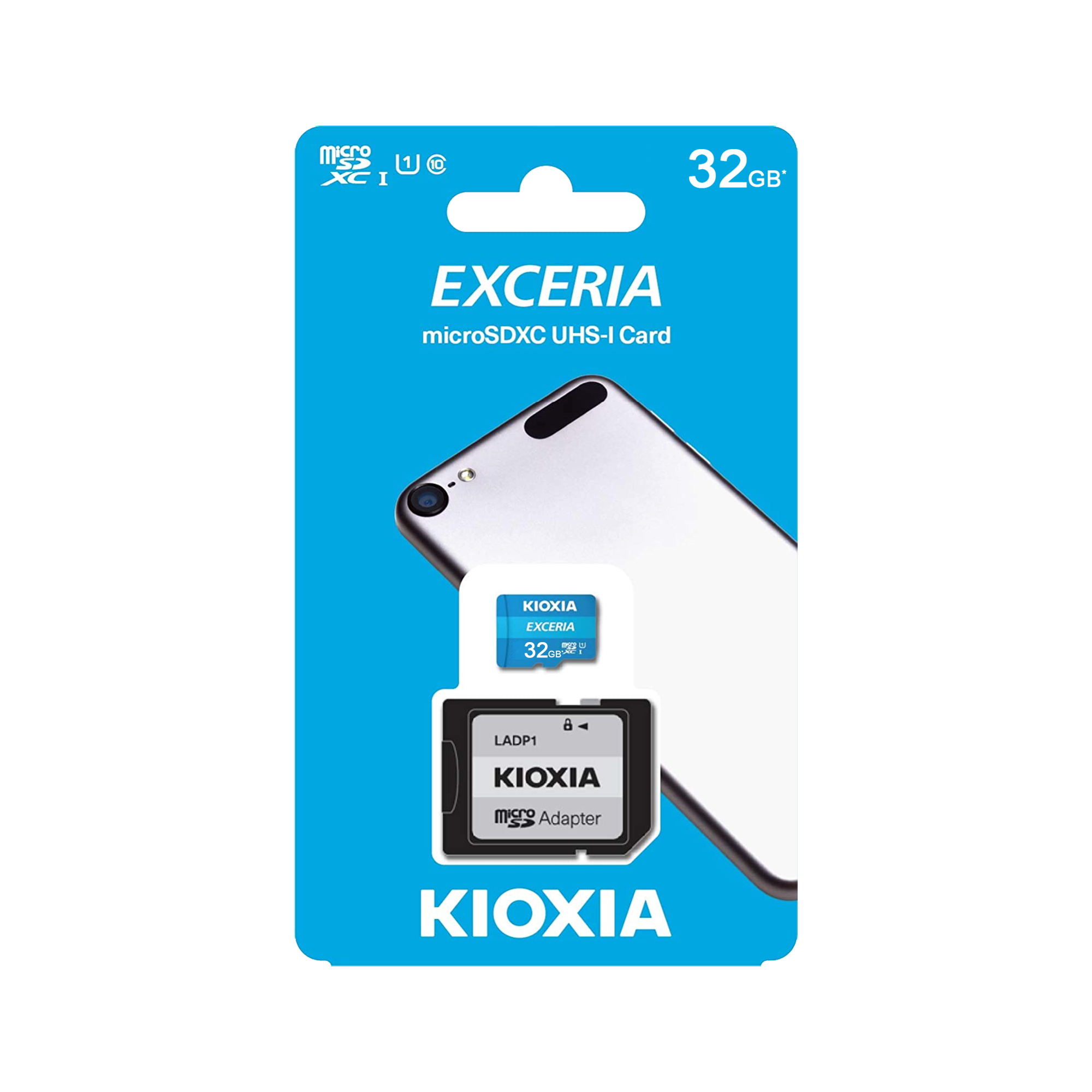 Kioxia microSD 32 GB UHS-I U1 atmiņas karte ar adapteri