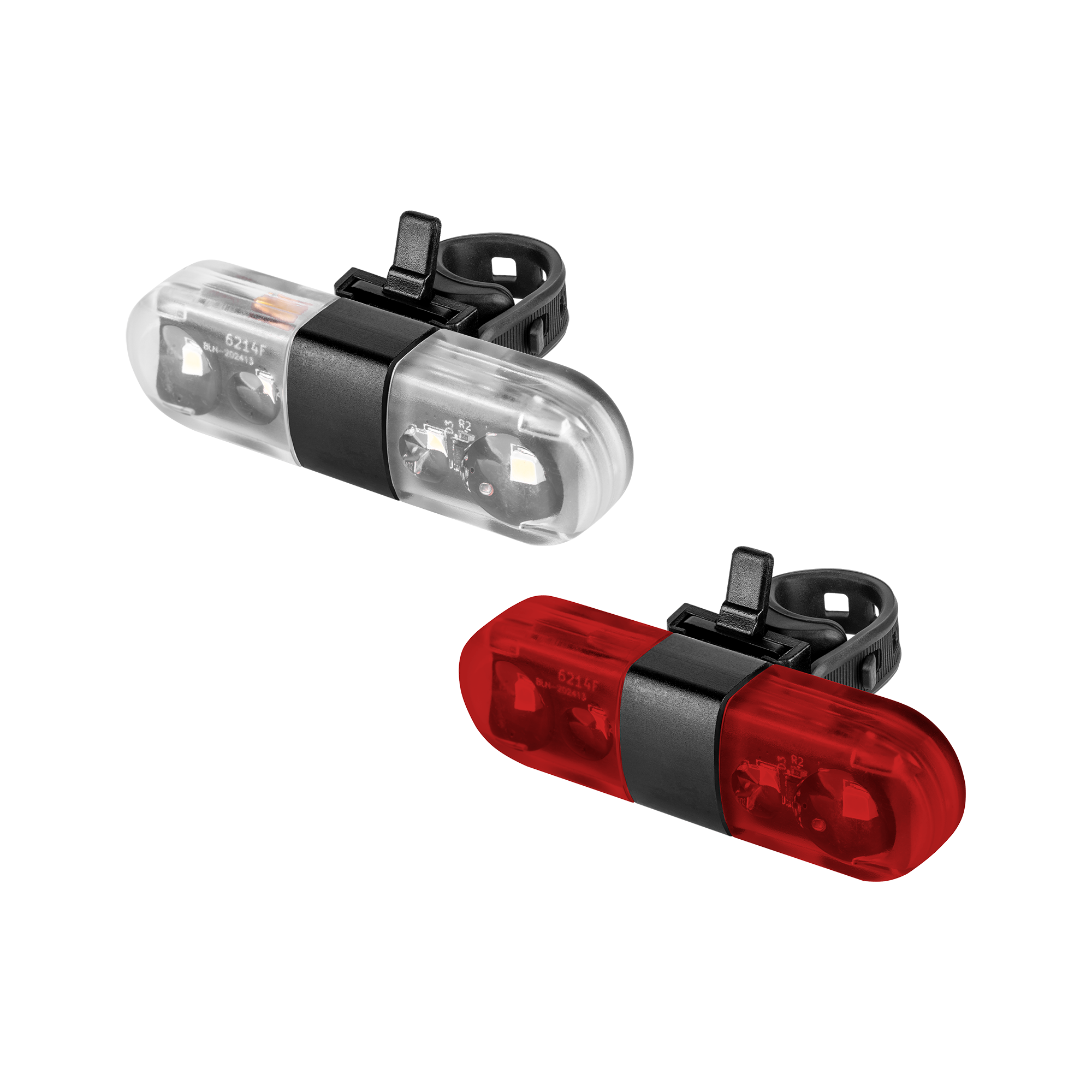 Velosipēda lukturu komplekts ar USB kabeli