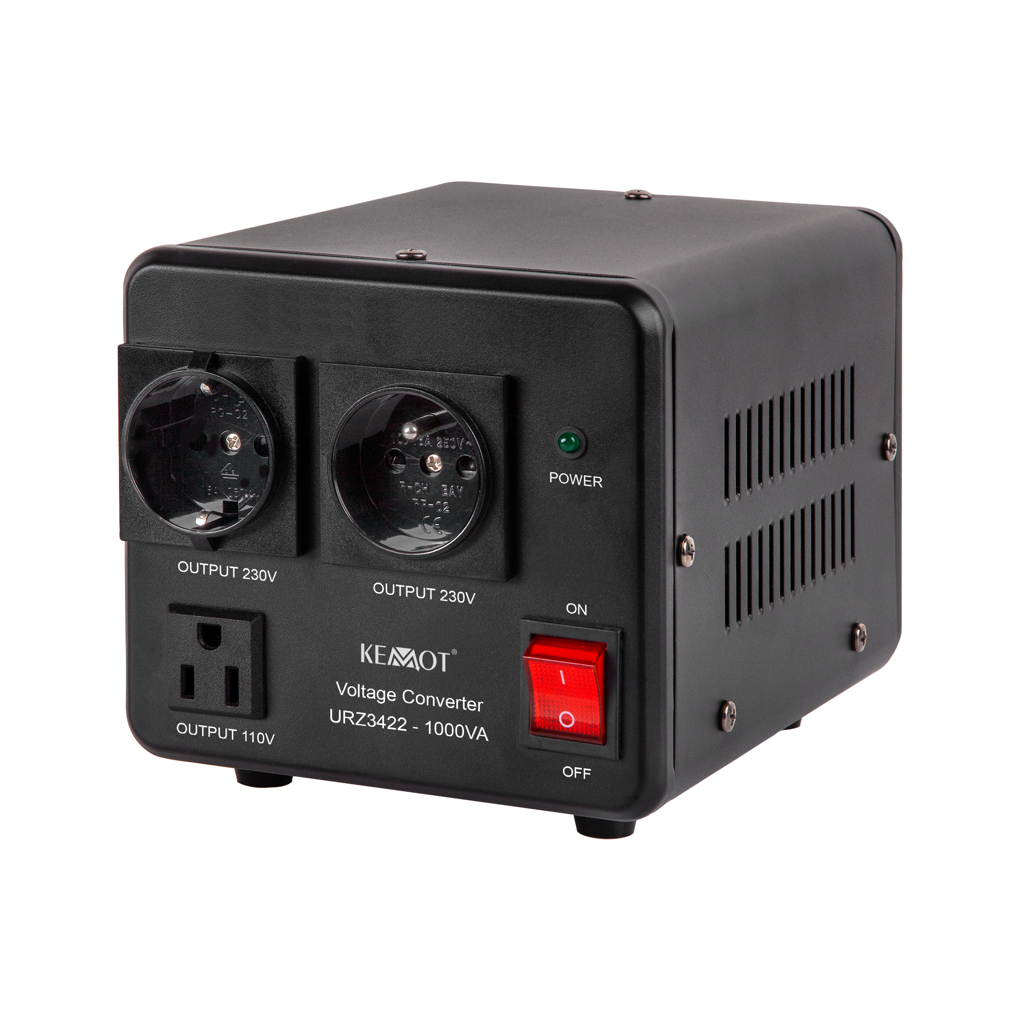 KEMOT sprieguma pārveidotājs, 800 W/1000 VA