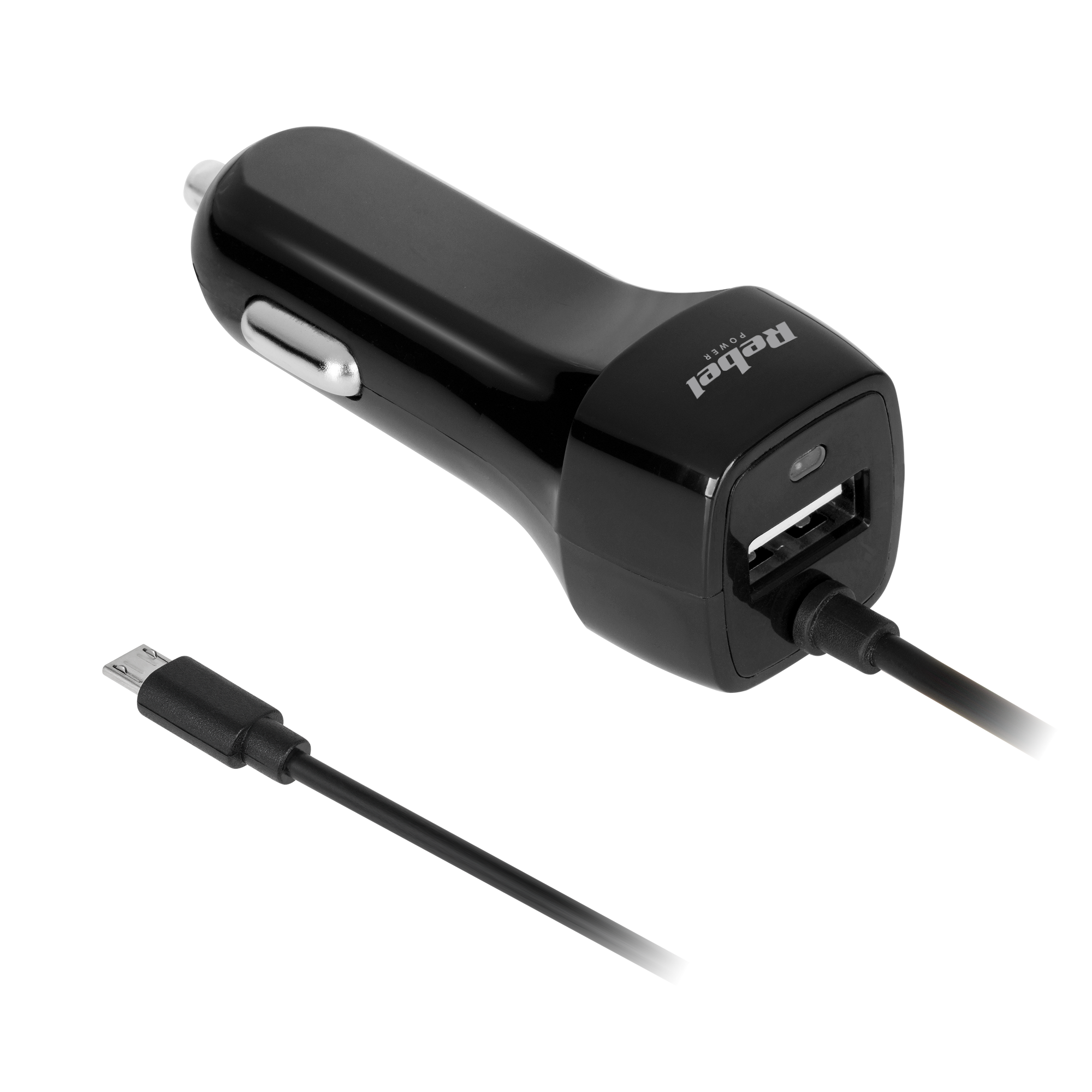 Rebel micro-USB automašīnas lādētājs